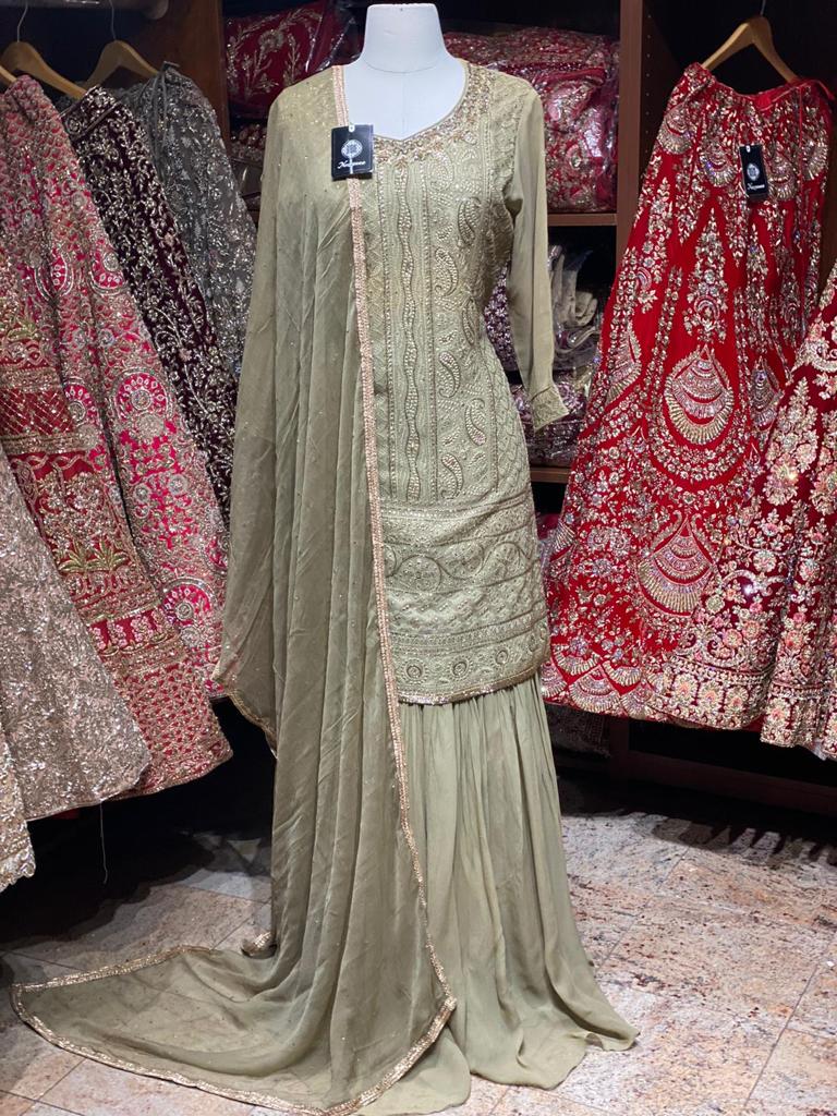 Exclusive Beautiful Colours in Lucknowi Party Wear Suit Collection PWS-037