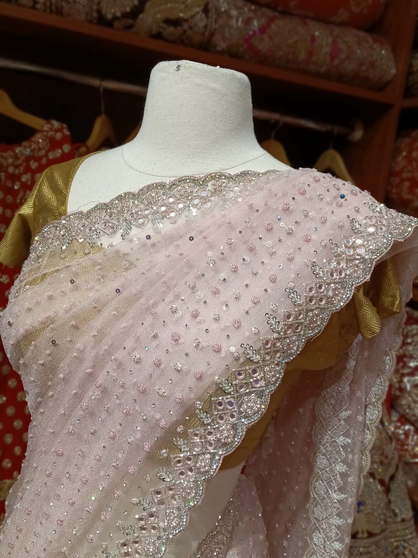 Bubblegum Pink Saree PWS-160