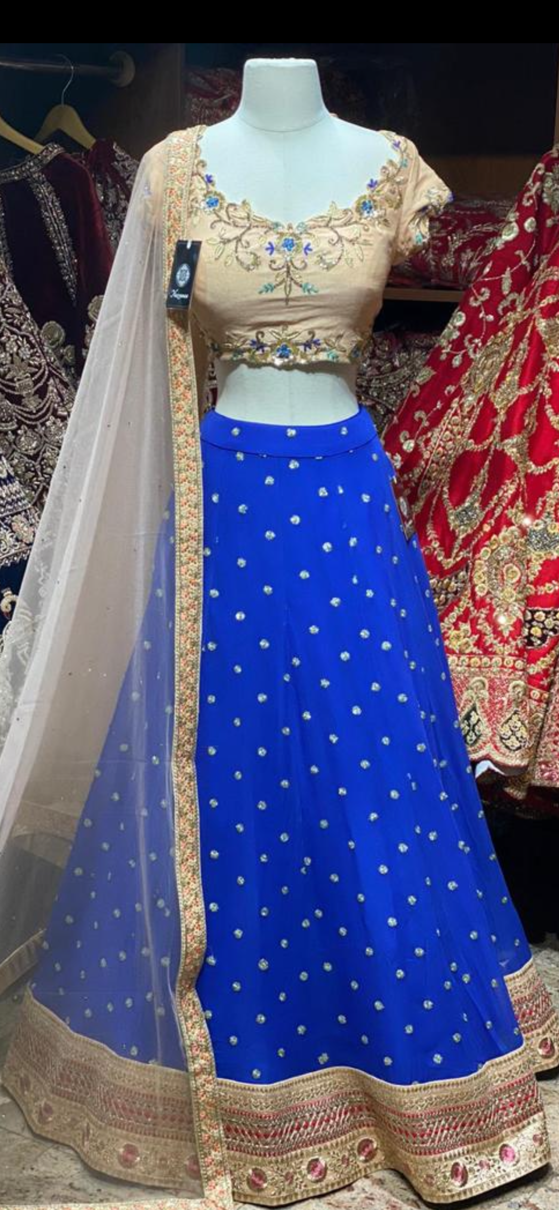 Sapphire Blue Party Wear Lehenga PWL-112