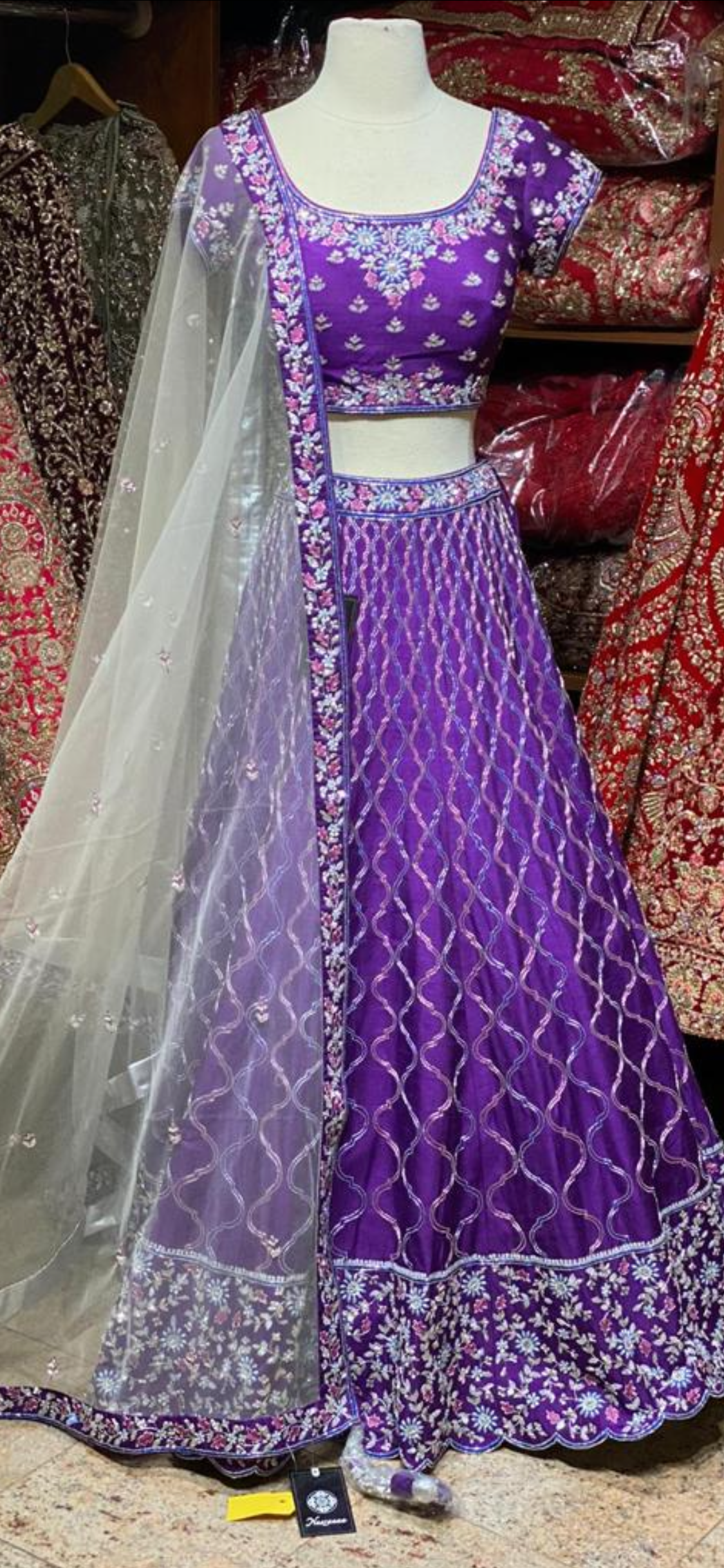 Violet Purple Party Wear Lehenga PWL-083