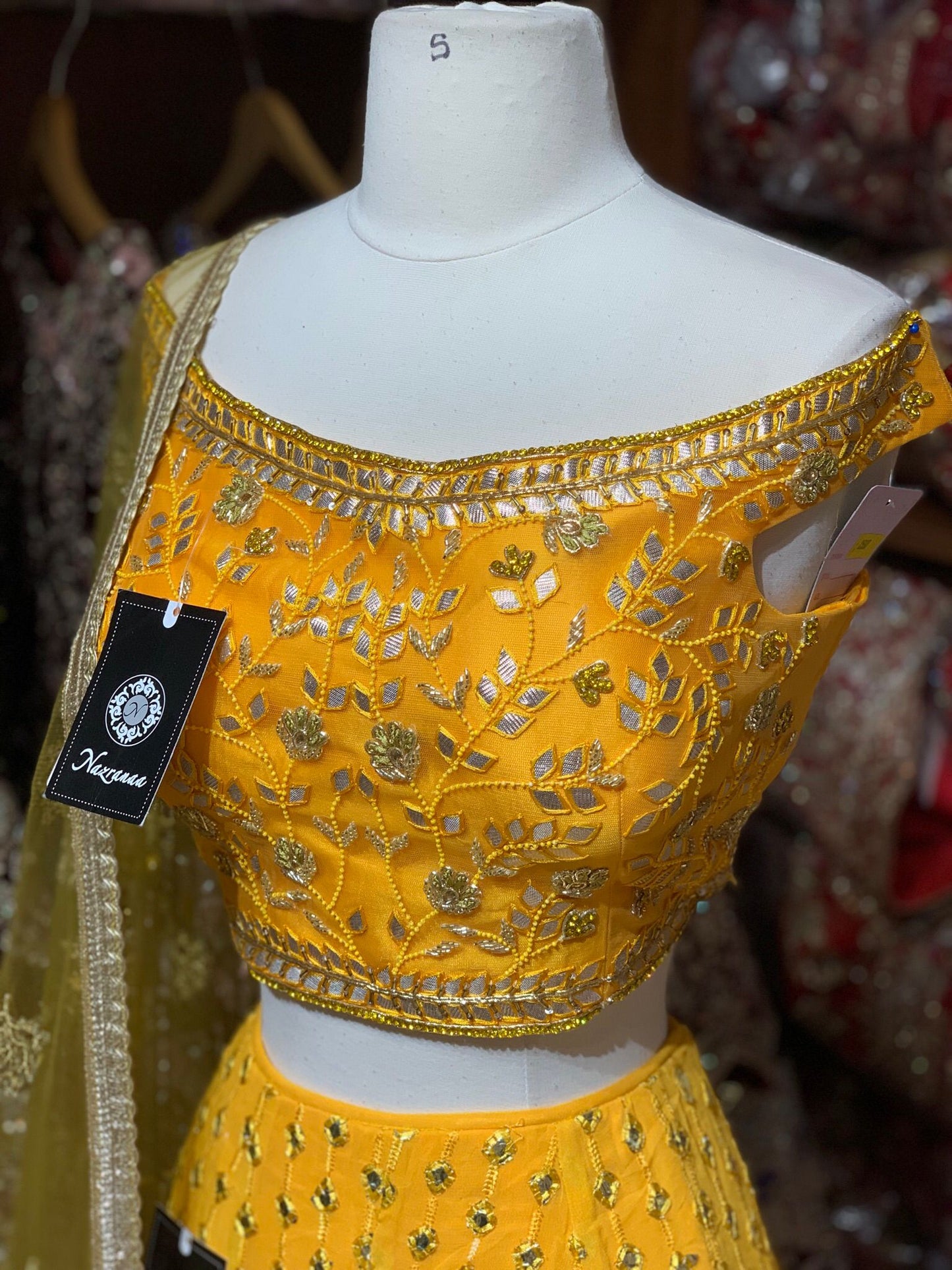 Saffron Yellow New Era Party Wear Collection PWL-383