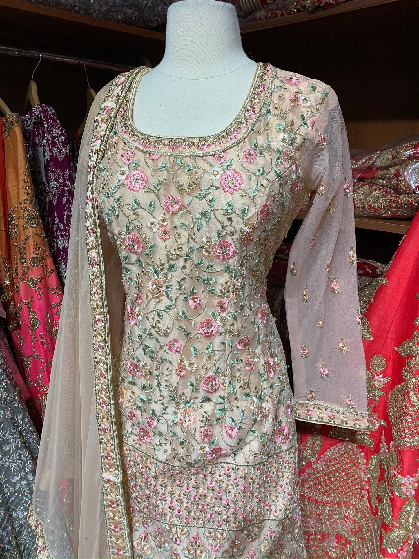 Blush Size 38 Gharara