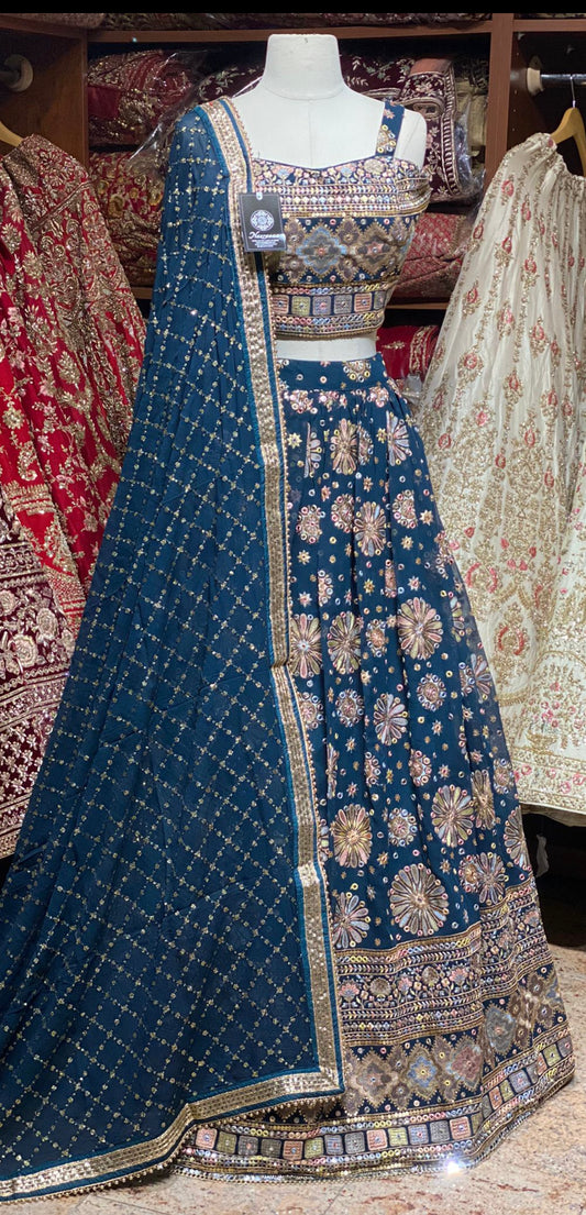Prussian Blue New Era Party Wear Collection PWL-344