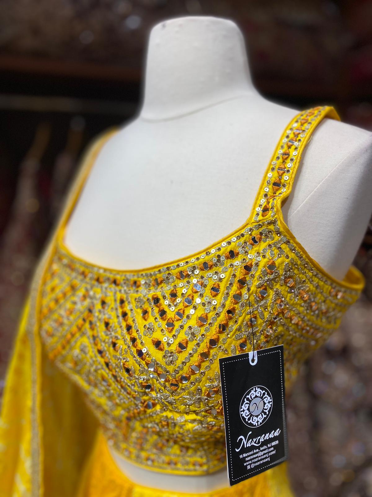 Saffron Yellow New Era Party Wear Collection PWL-529