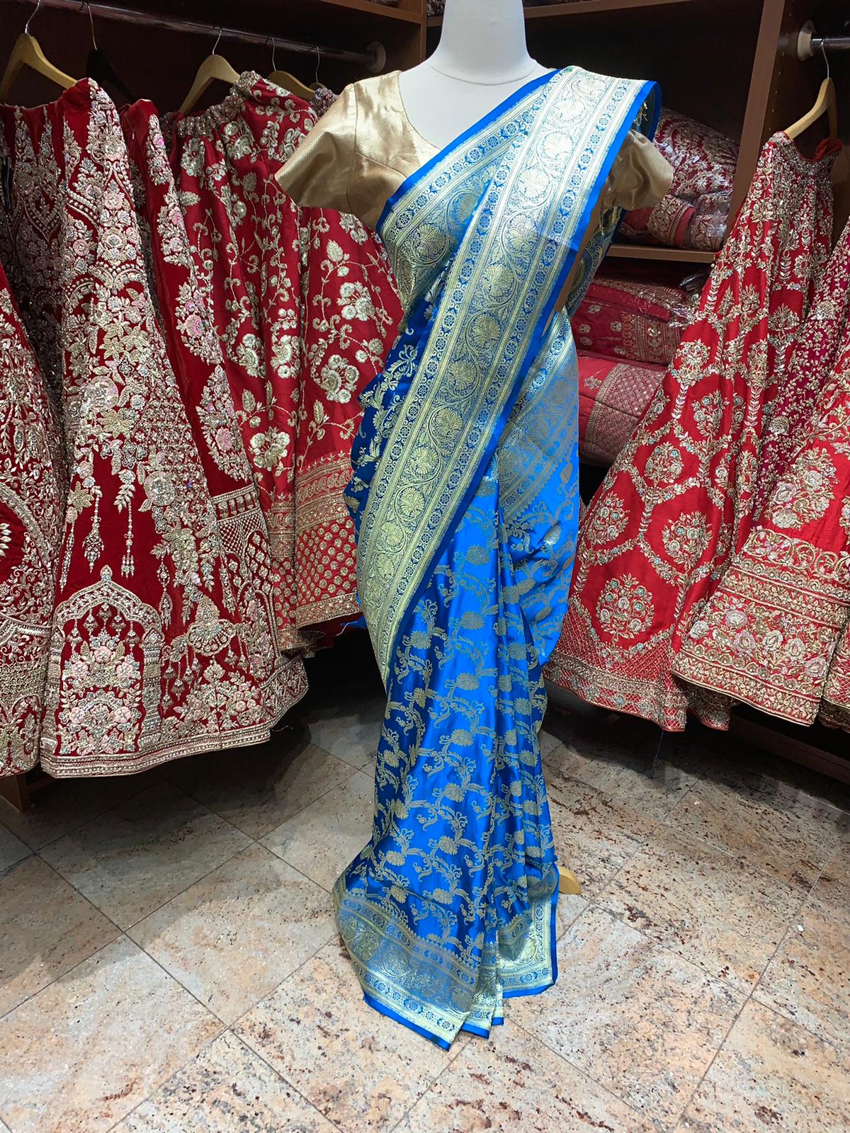 Azure Blue Saree BS-008