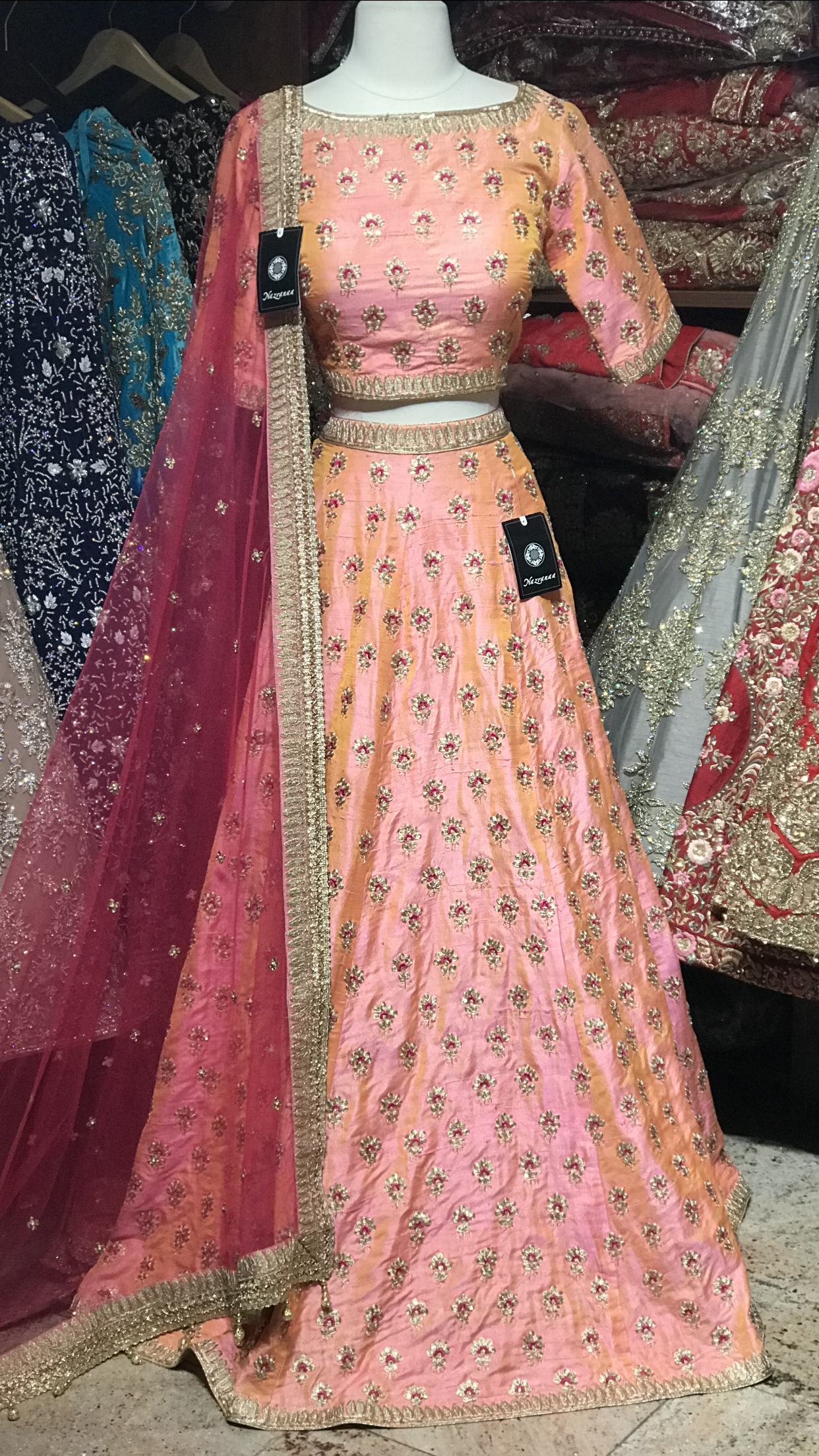 The Rosey rose lehenga-PW14