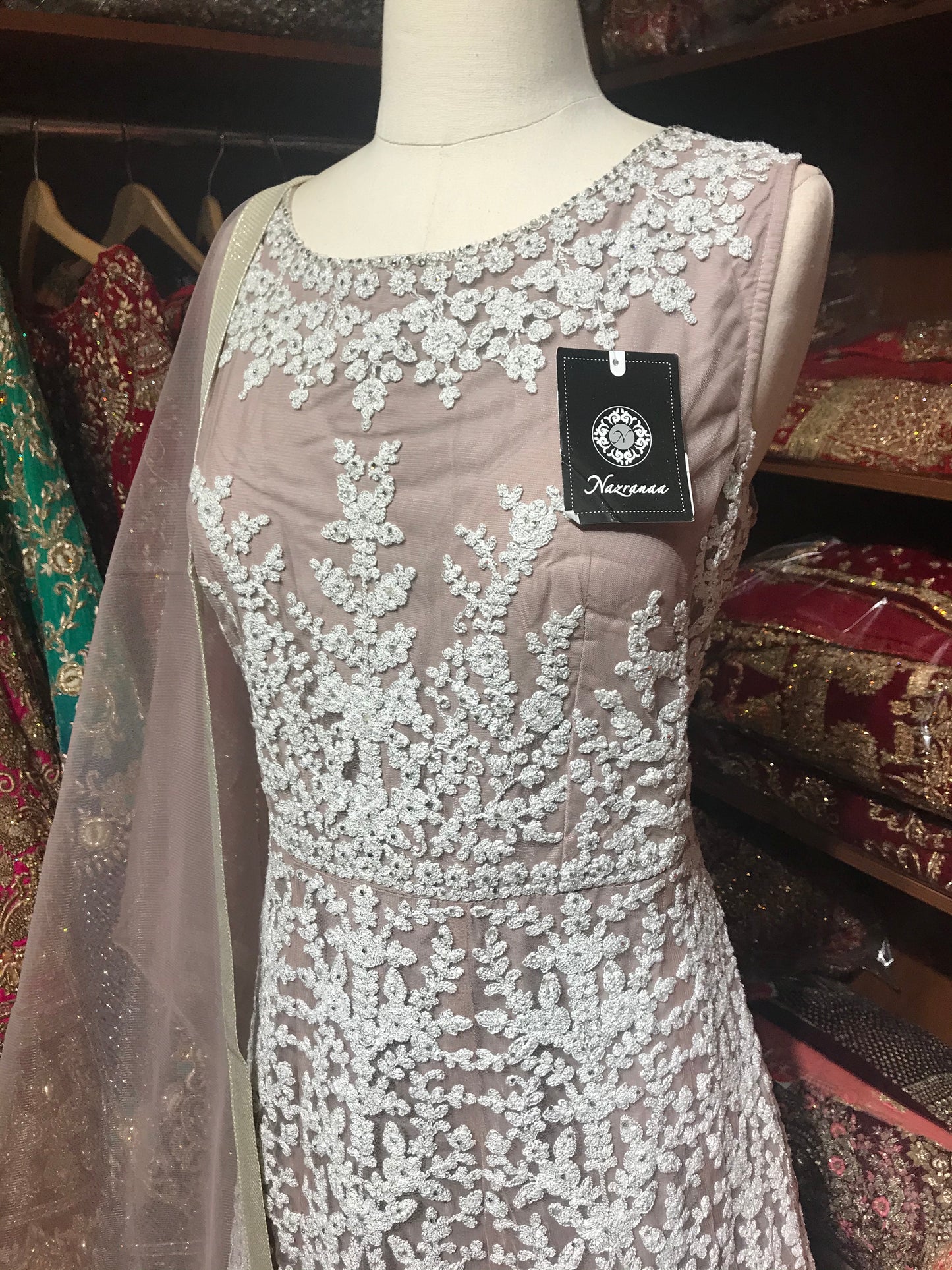 Grey XXL Anarkali