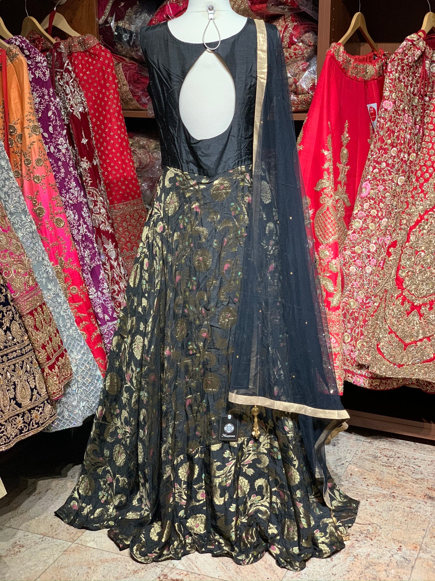 Black Size 38 Anarkali