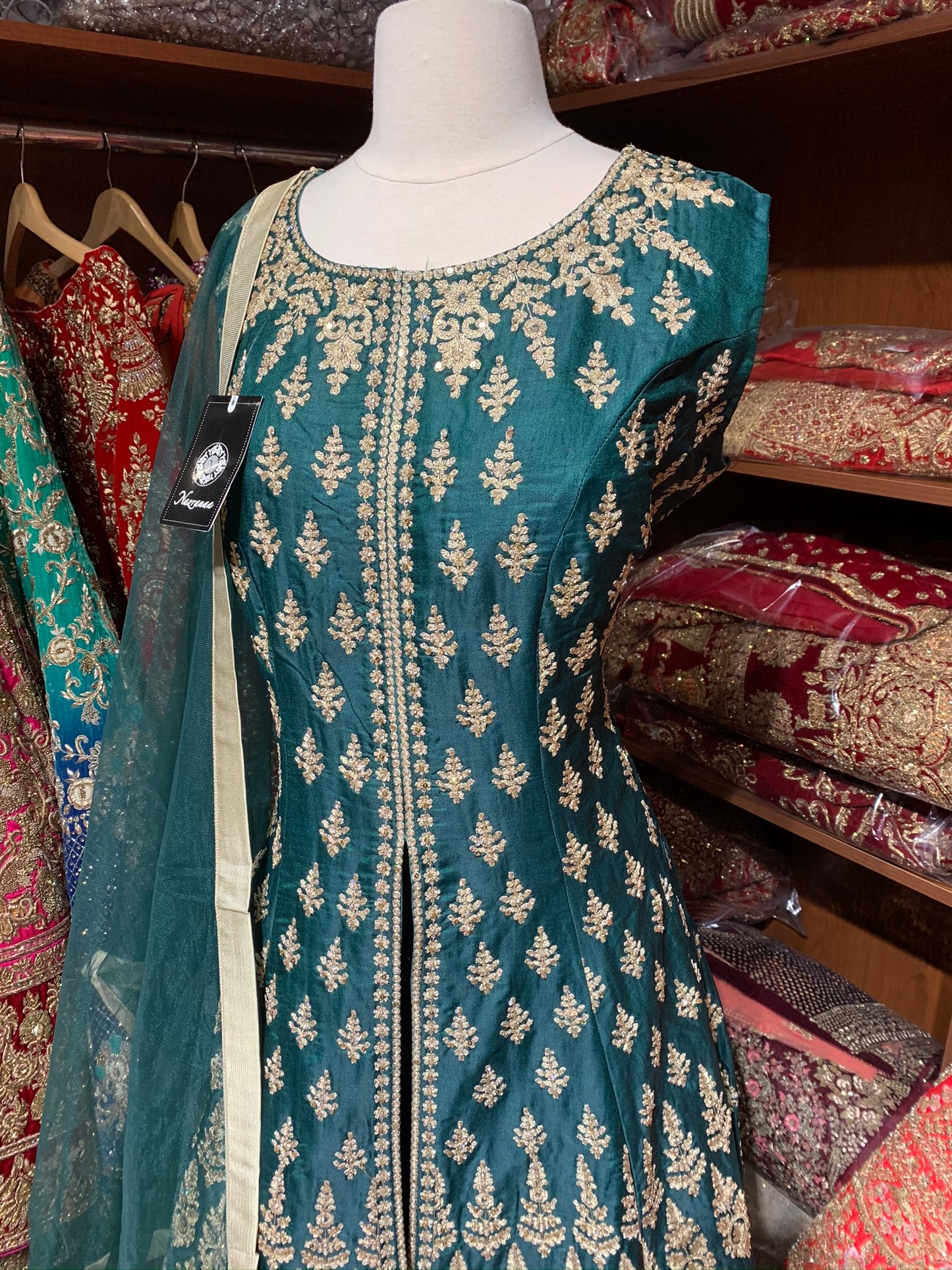 Green XXL Anarkali