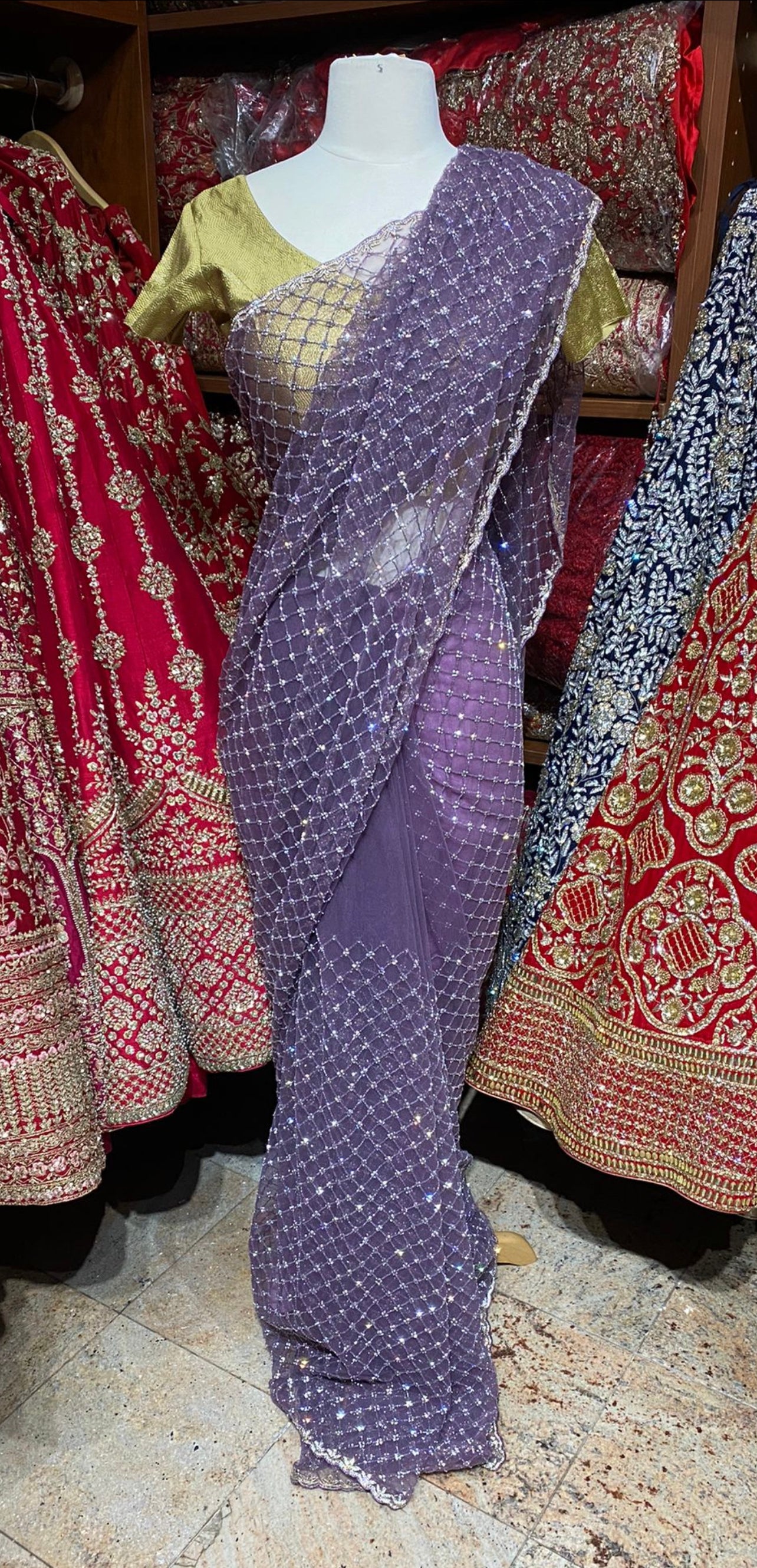 Pale Purple Saree PWS-149