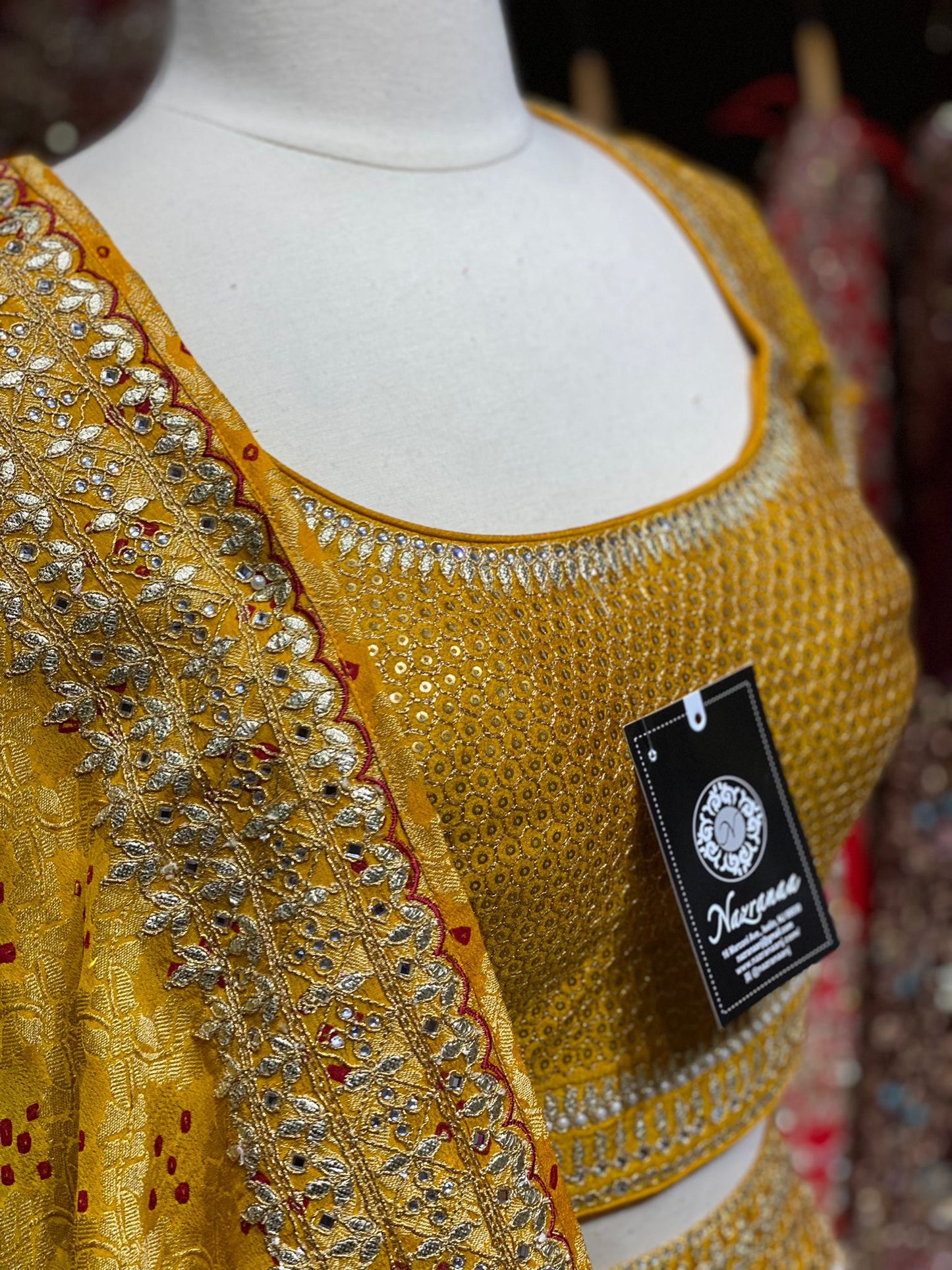 Saffron Yellow New Era Party Wear Collection PWL-257