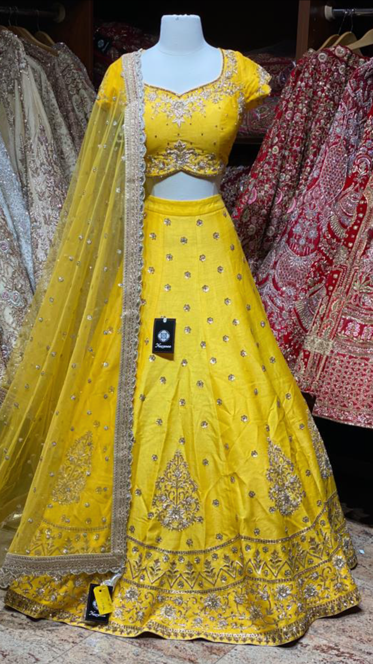 Tuscan Sun Yellow  Party Wear Lehenga PWL-003