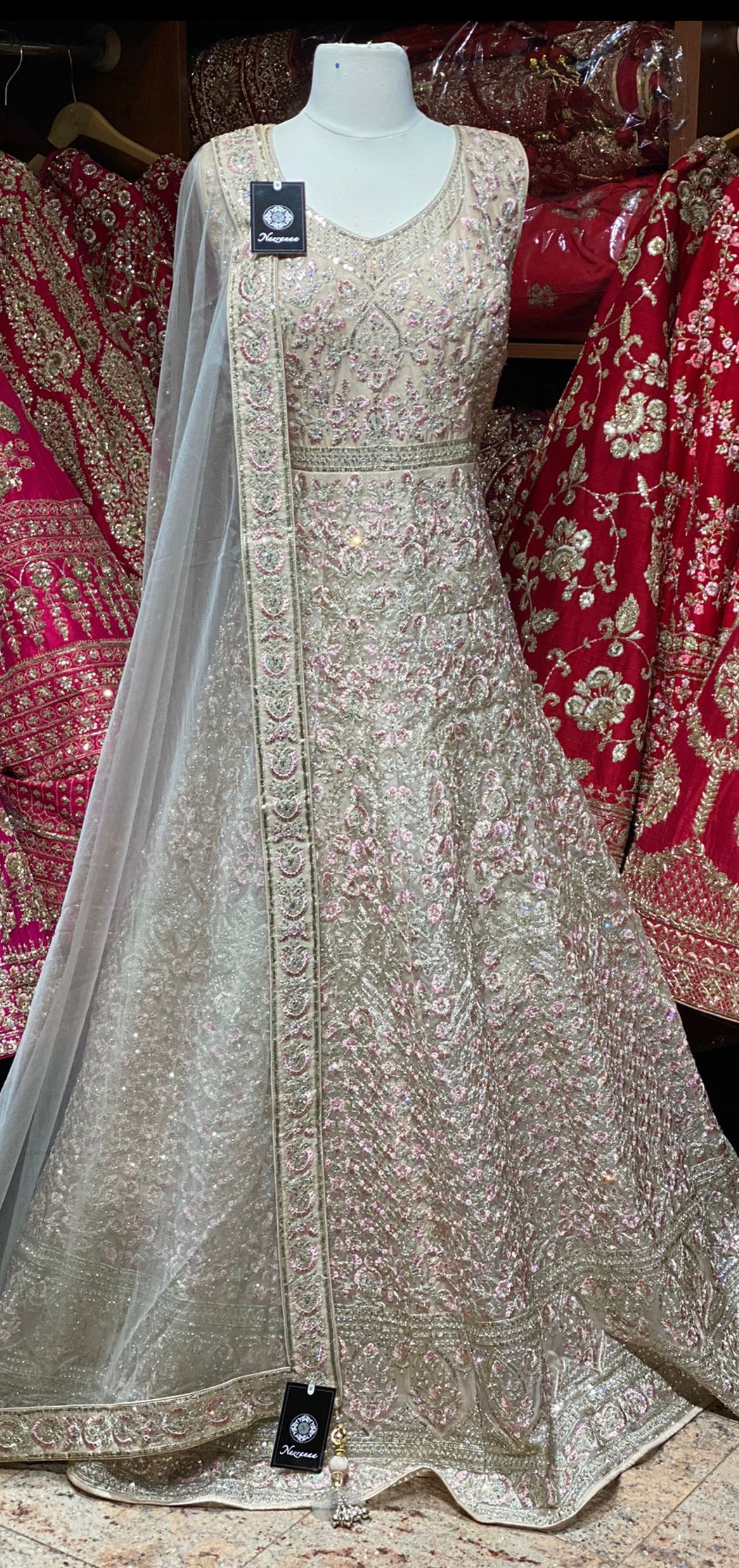 Peach Schnapps Anarkali PWA-055