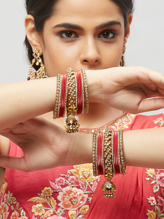 Fancy Stone Bangles with ghungroo BD2