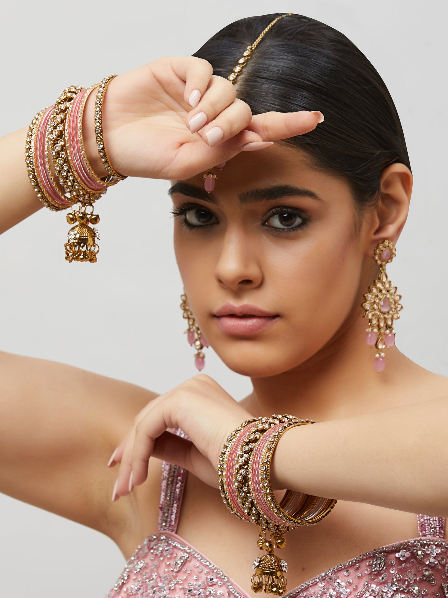 Fancy Stone Bangles with ghungroo BD2