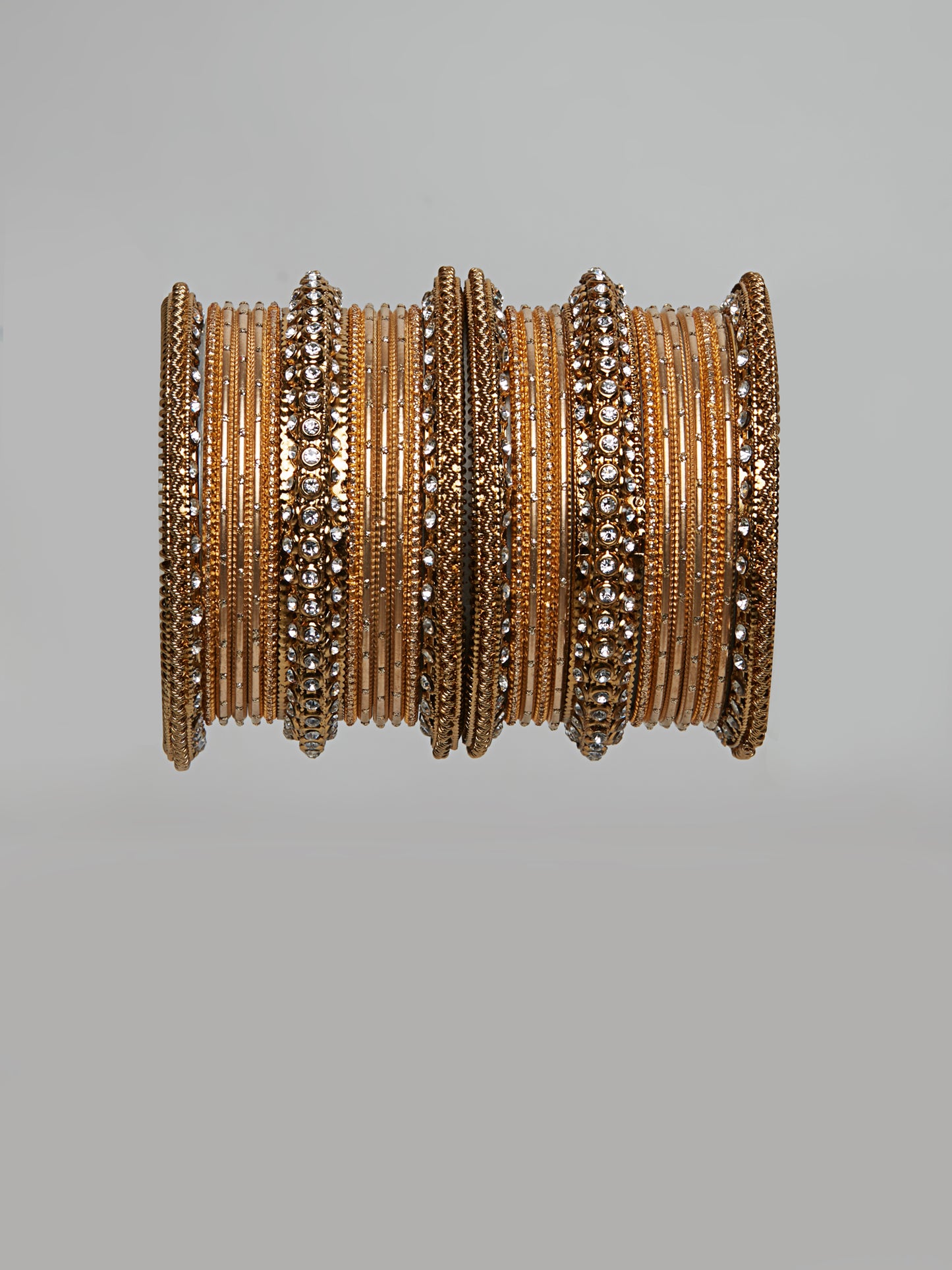 ANTIQUE GOLD BANGLE SET- 12004