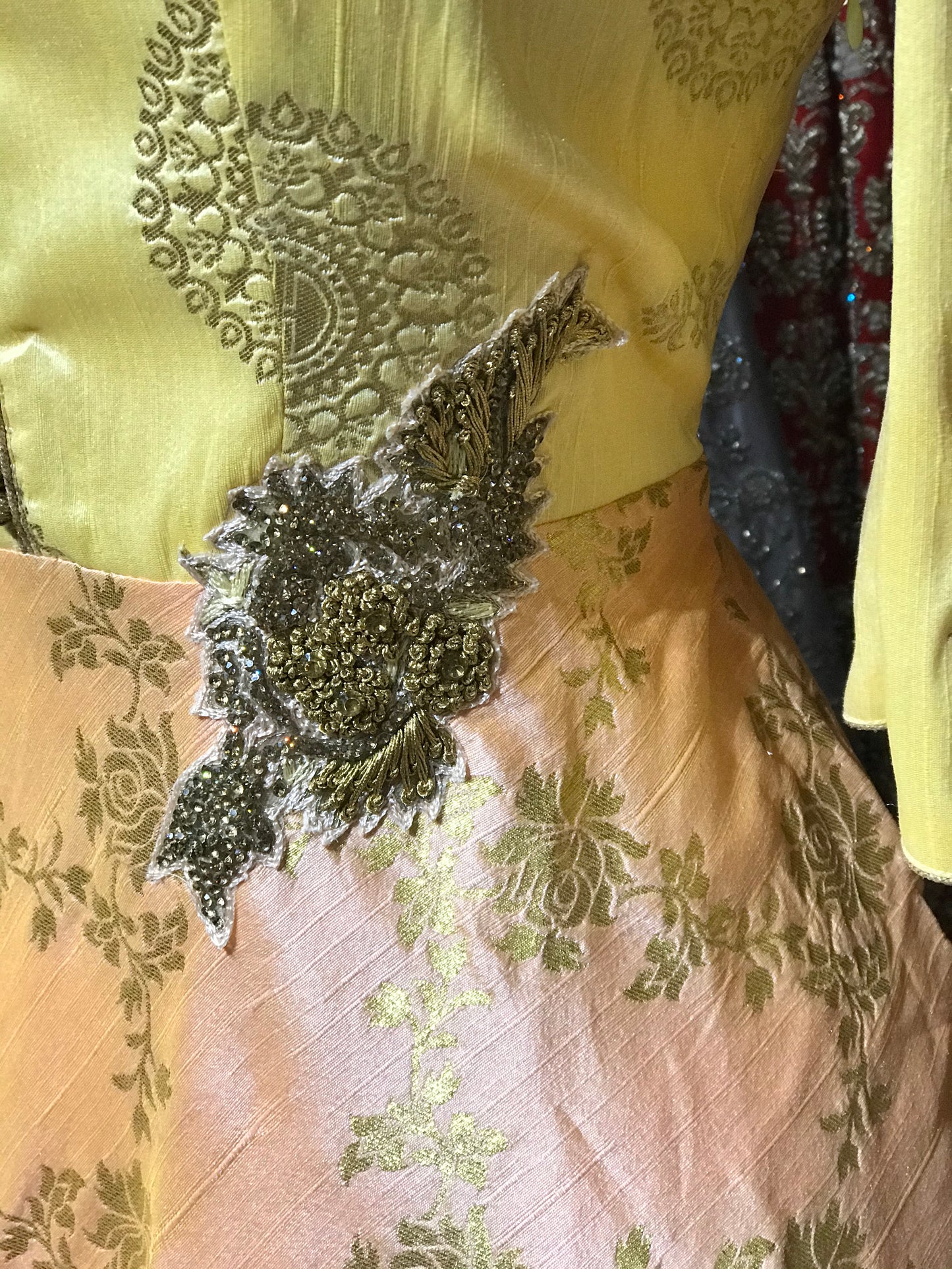 Yellow Peach XXL Anarkali