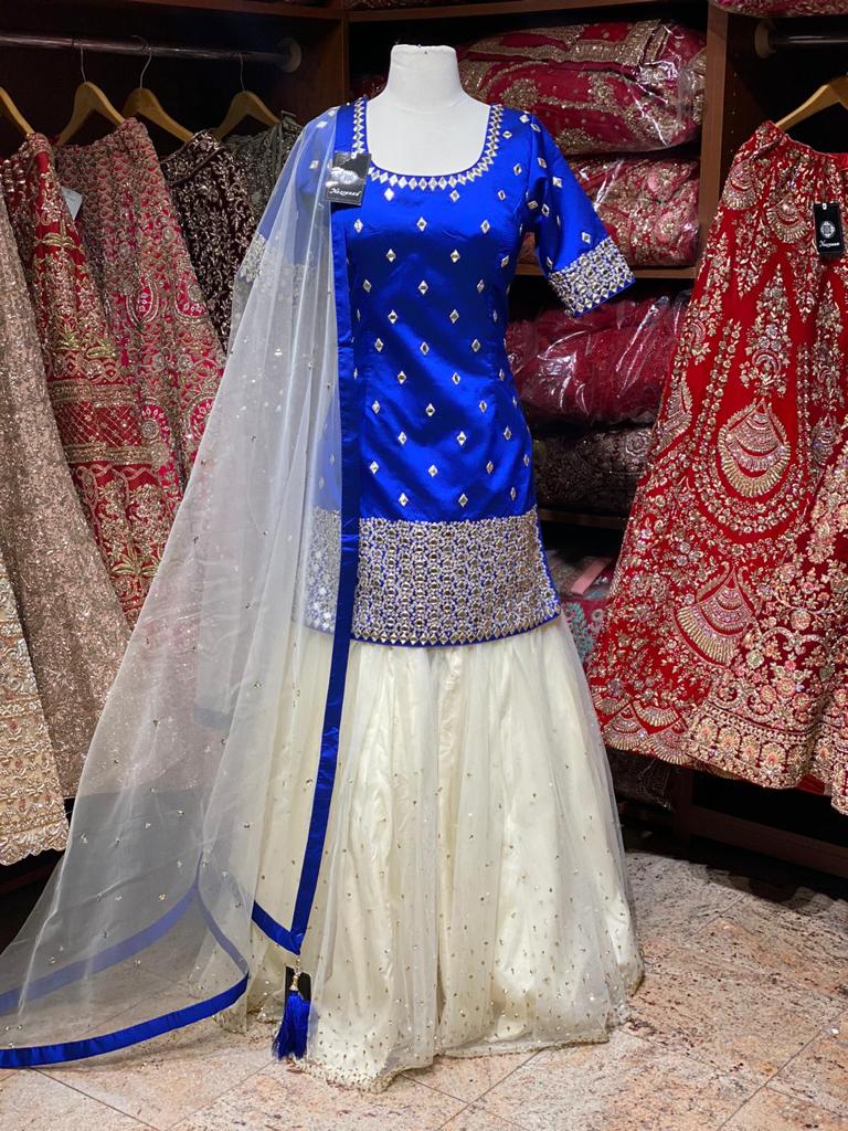 Royal Blue Party Wear Suit Collection PWS-023