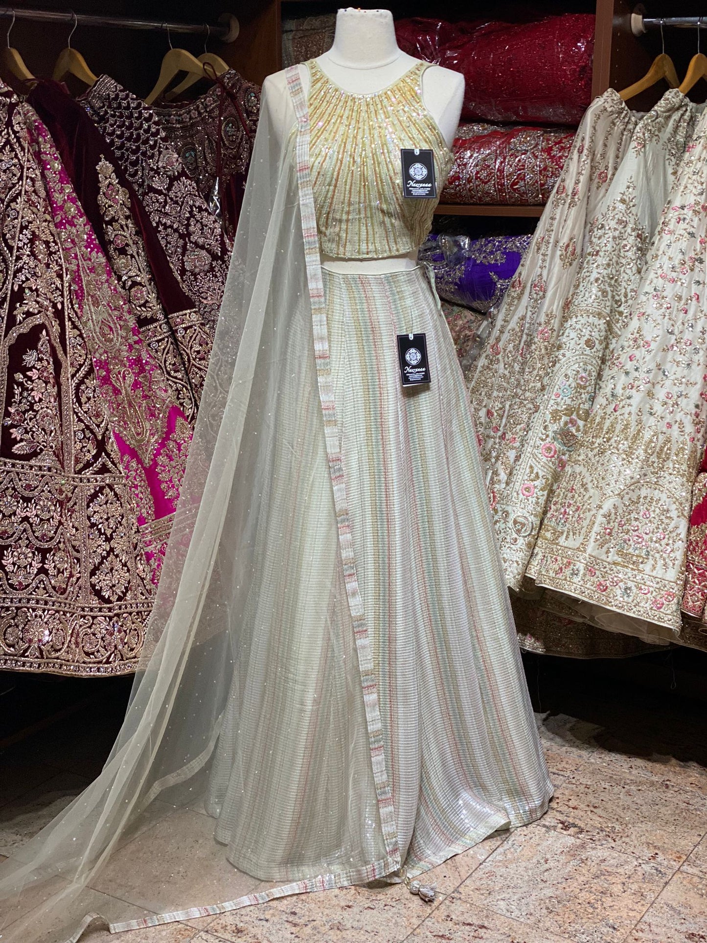 Platinum White New Era Party Wear Collection PWL-355