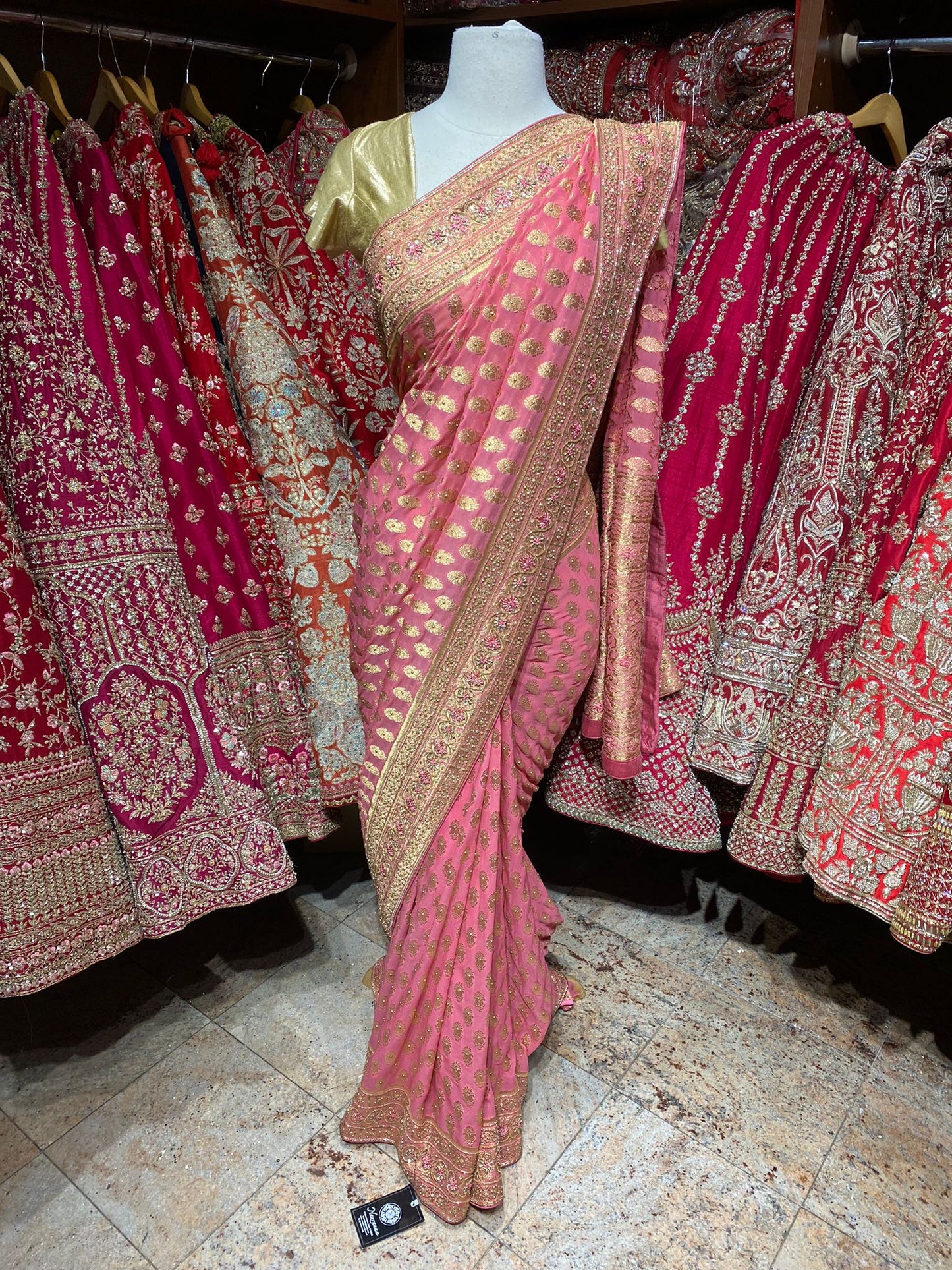 Marvelous Peach Saree PWS-133