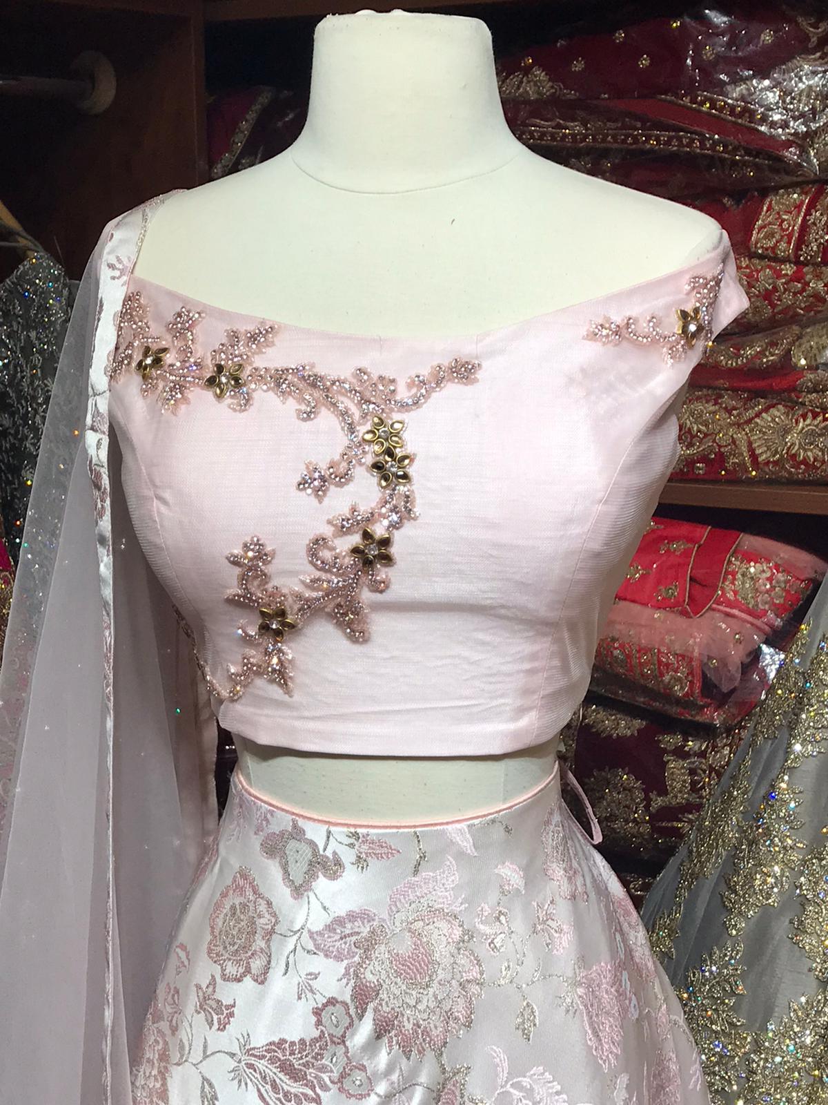 The Raspberry Lehenga-PW27