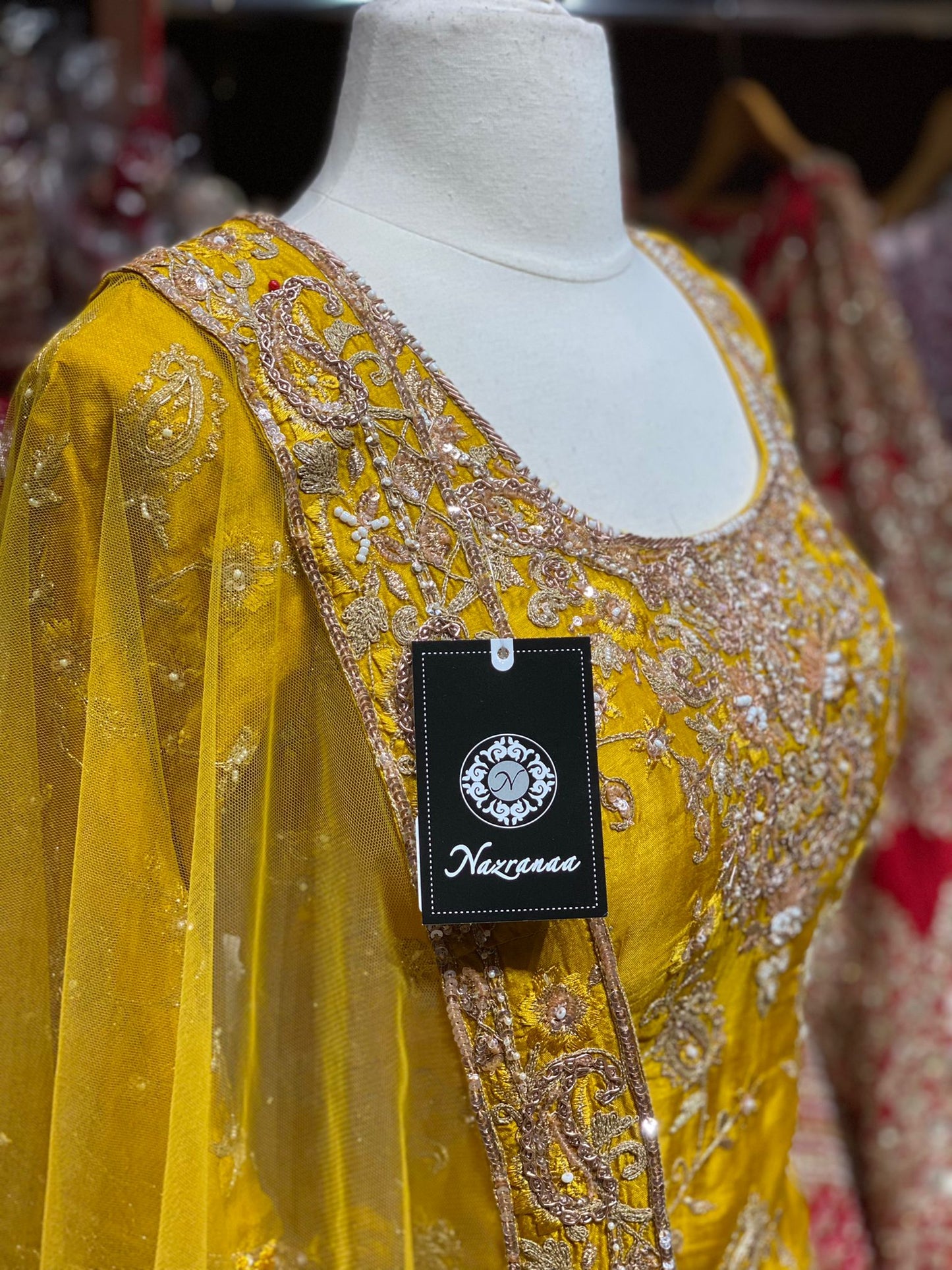 Marigold Yellow Party Wear Suit Collection PWS-077