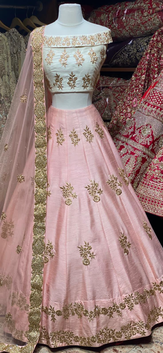 Dusky Peach Bridesmaids Lehenga BML-013