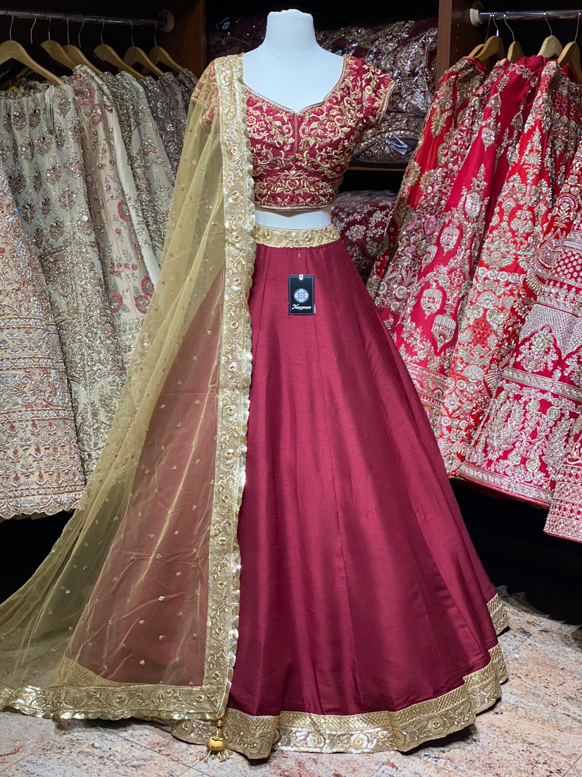 Ruby Red Bridesmaids Lehenga BML-020