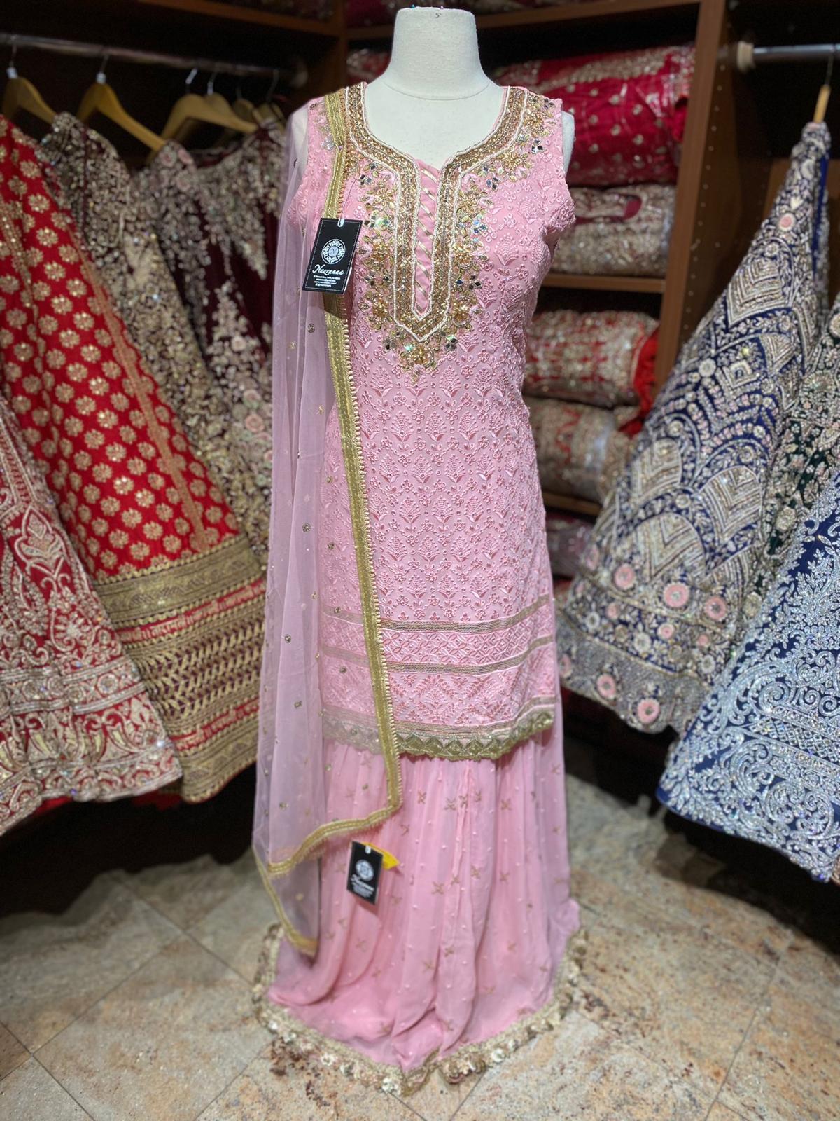 Baby Pink Party Wear Suit Collection PWS-137