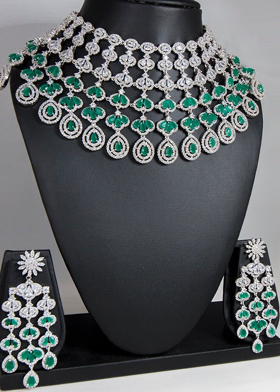 Yasmin Cubic Zirconia Necklace Set