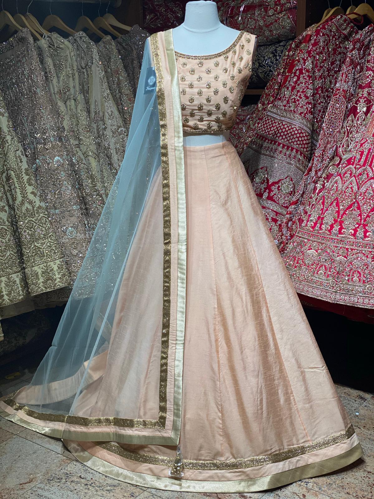 Peach Bridesmaids Lehenga BML-005