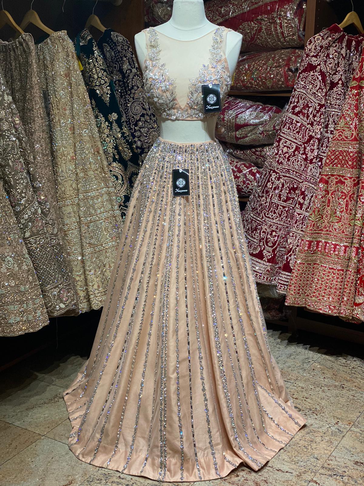 Whispering Peach Party Wear Lehenga PWL-054