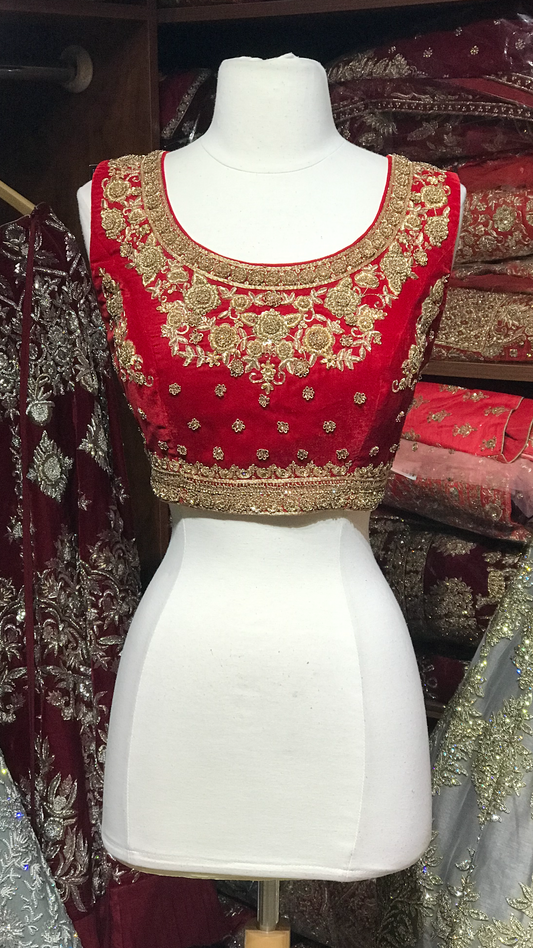 Red Size 38 Bridal Blouse