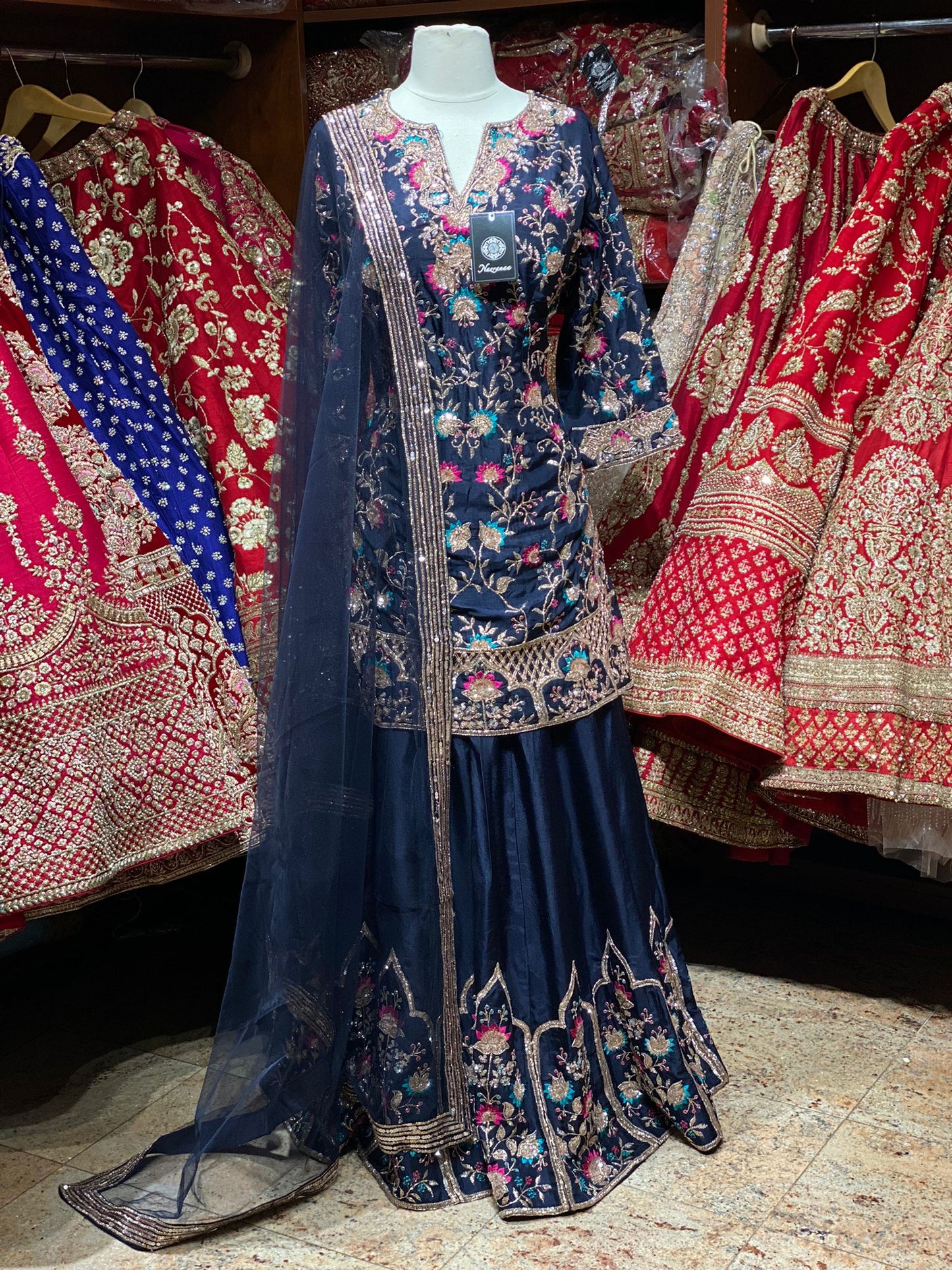 Regal Blue Party Wear Suit Collection PWS-079