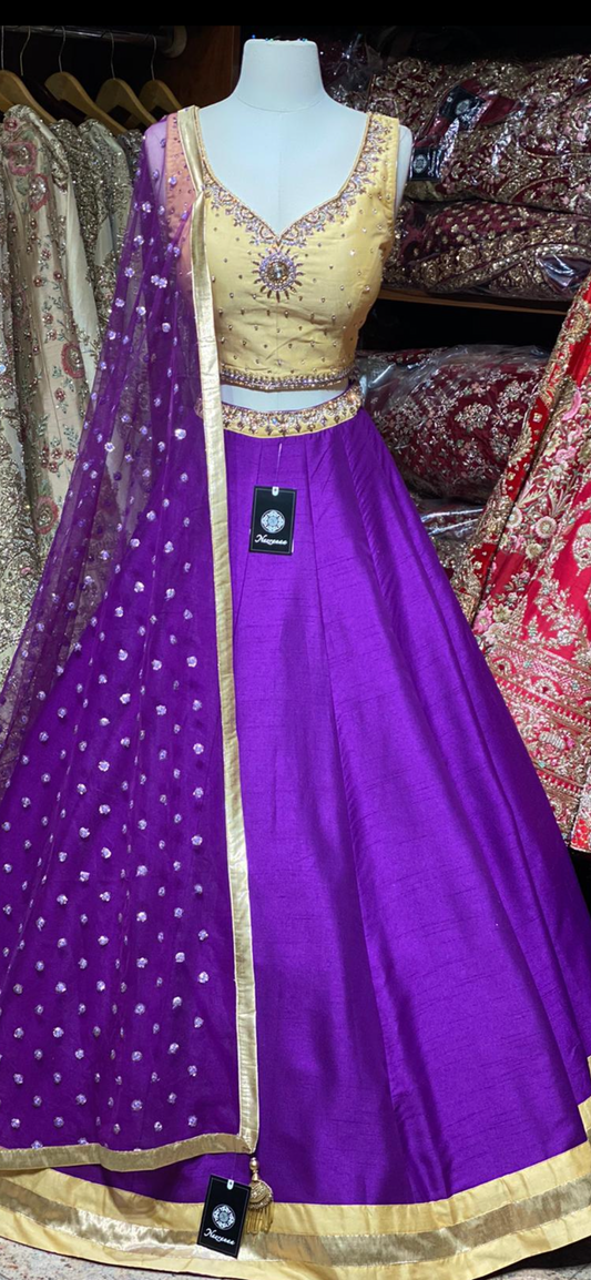 Violet Purple Bridesmaids Lehenga BML-022