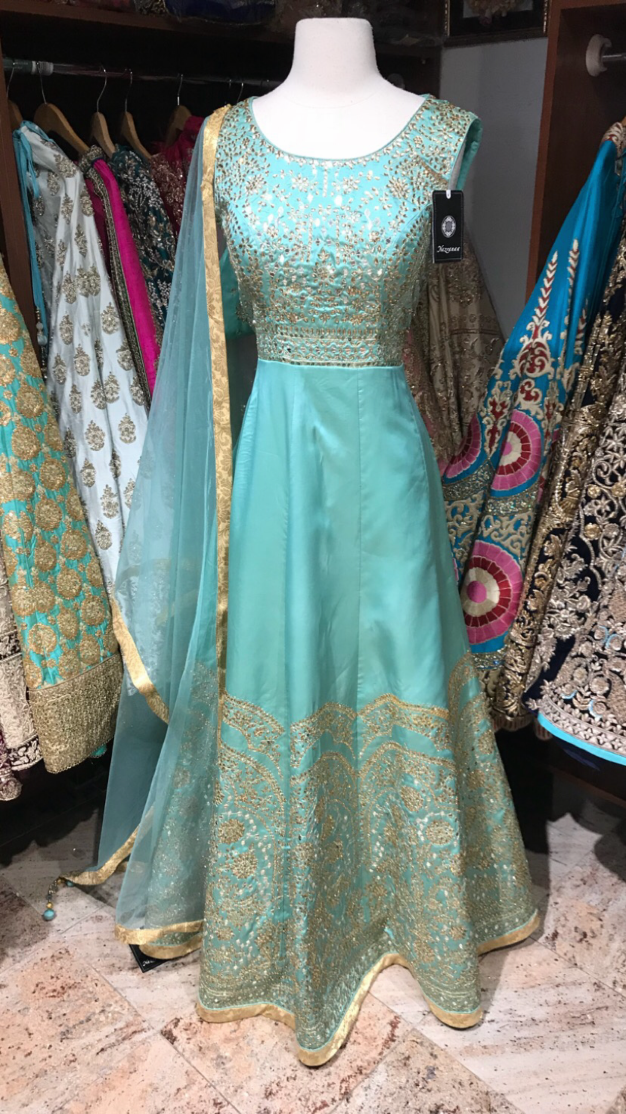 Mint Green Size 38 Anarkali