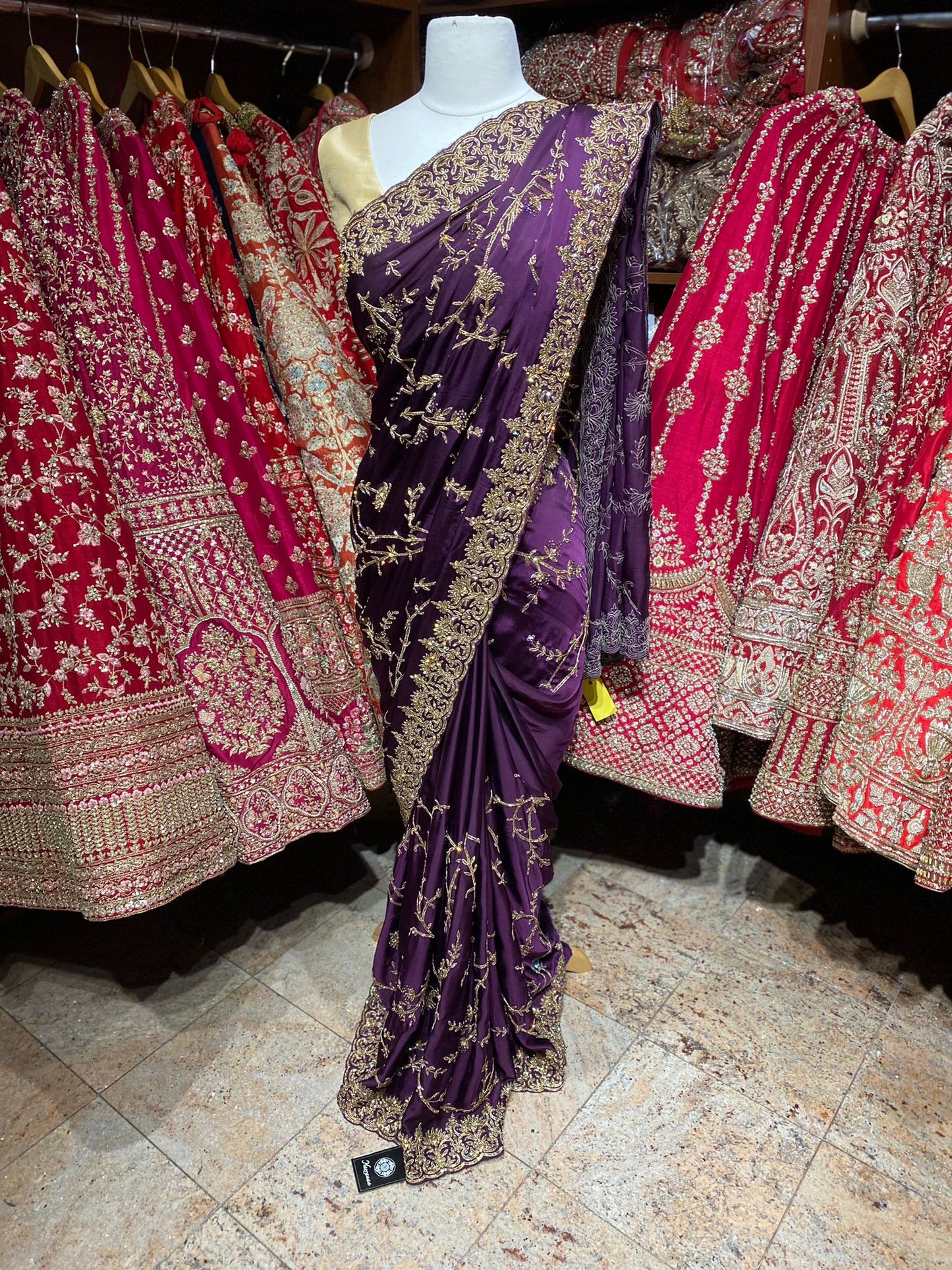 Byzantium Purple Saree PWS-130