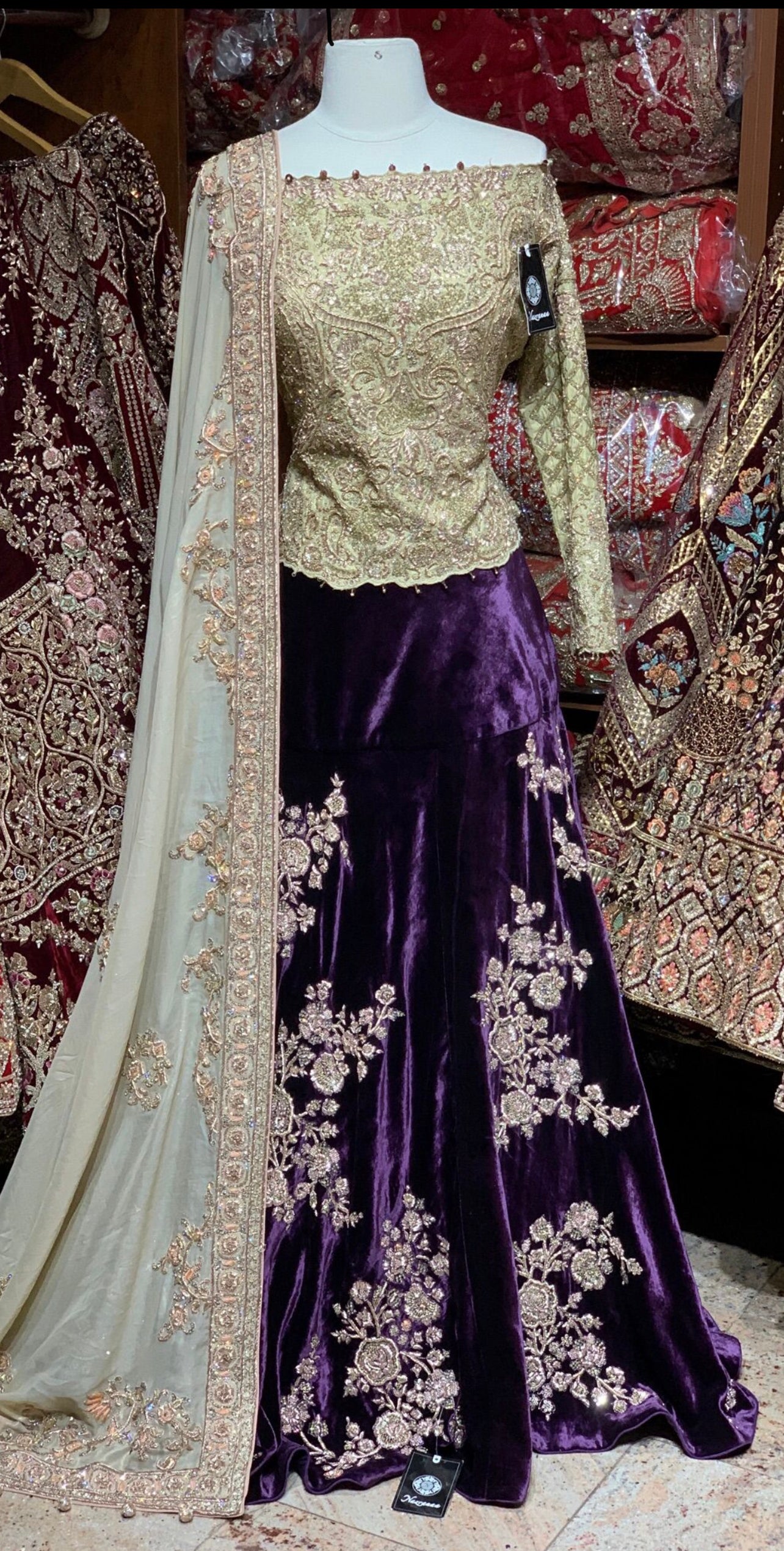 Violet Purple New Era Party Wear Collection PWL-377