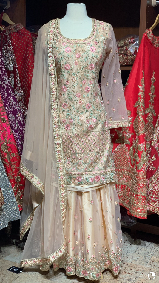 Blush Size 38 Gharara