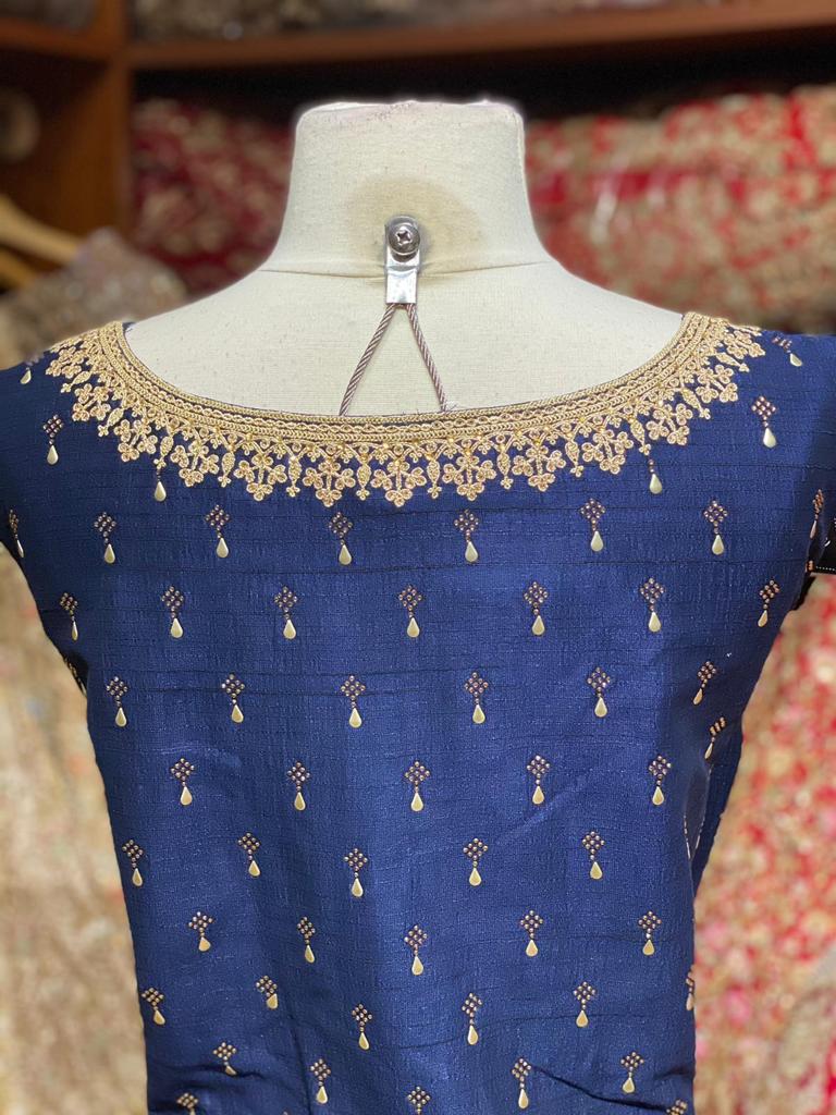 Navy Blue XXL Anarkali PWA-005