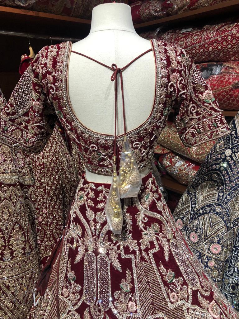 Maroon Persian Bridal Collection -42