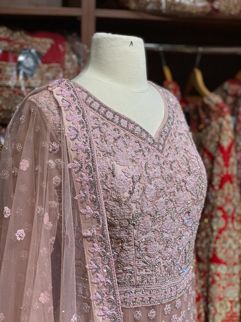 Pastel Pink Anarkali PWA-022