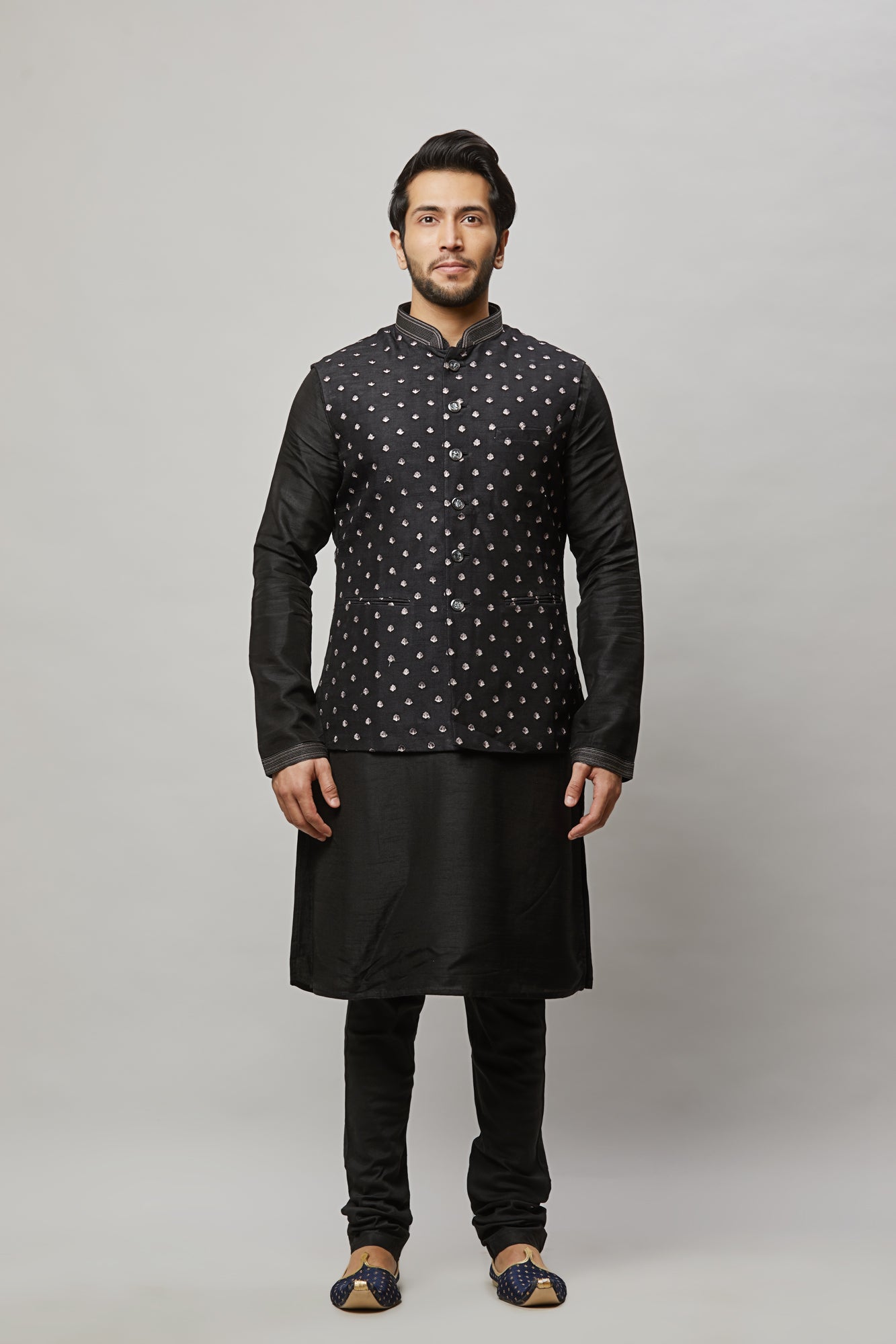 Mens Kurta Vest Set KVD4