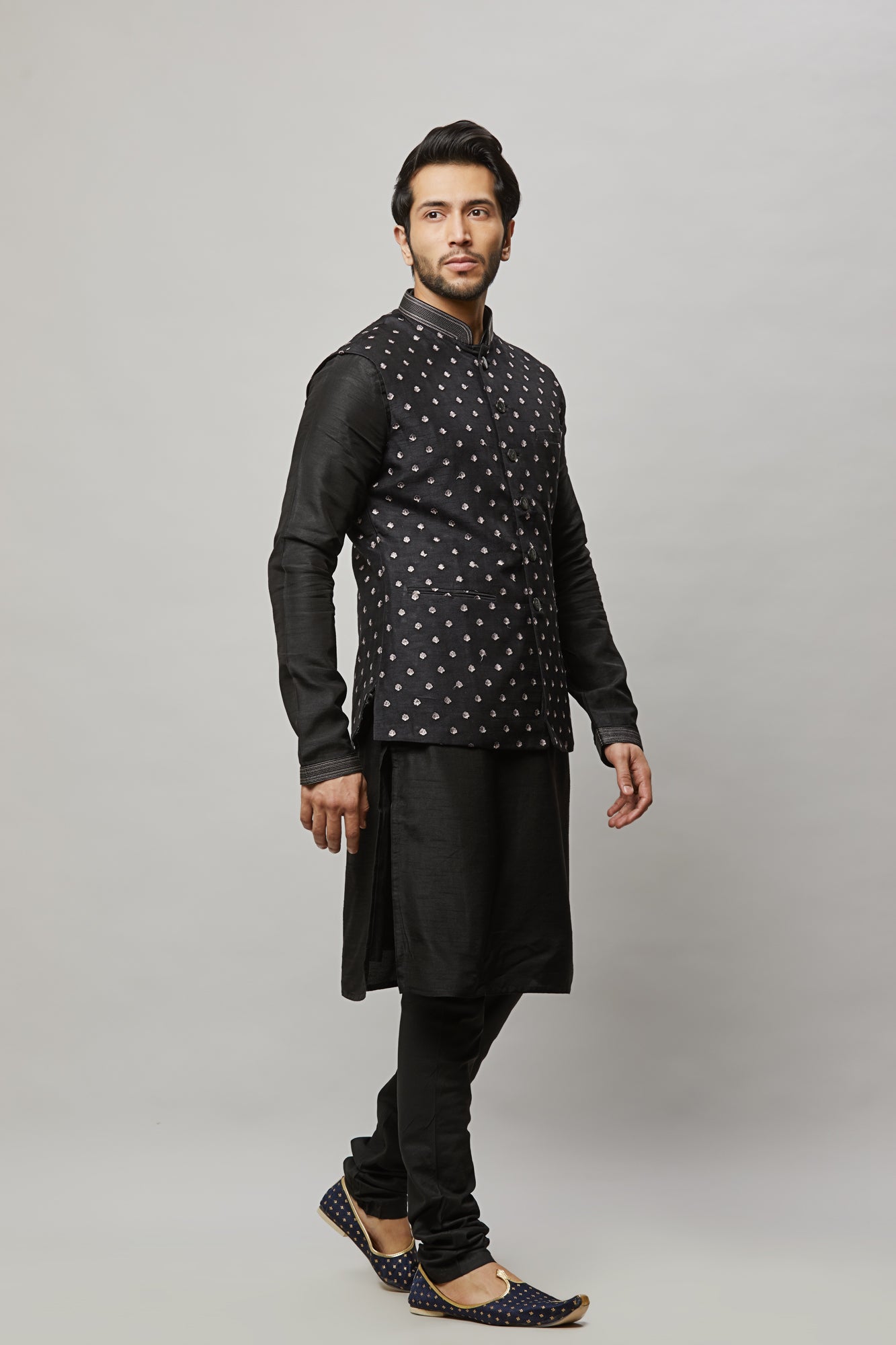 Mens Kurta Vest Set KVD4