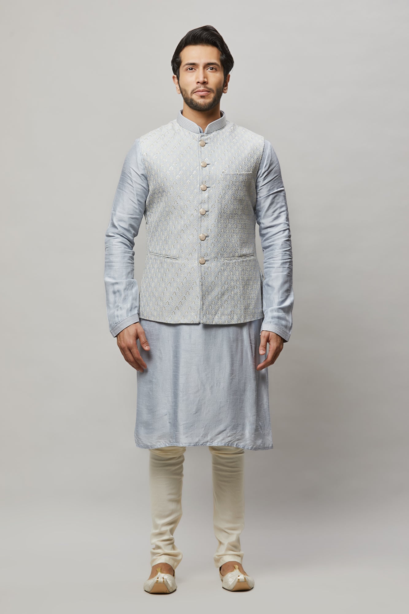 Mens Kurta Vest Set KVD5