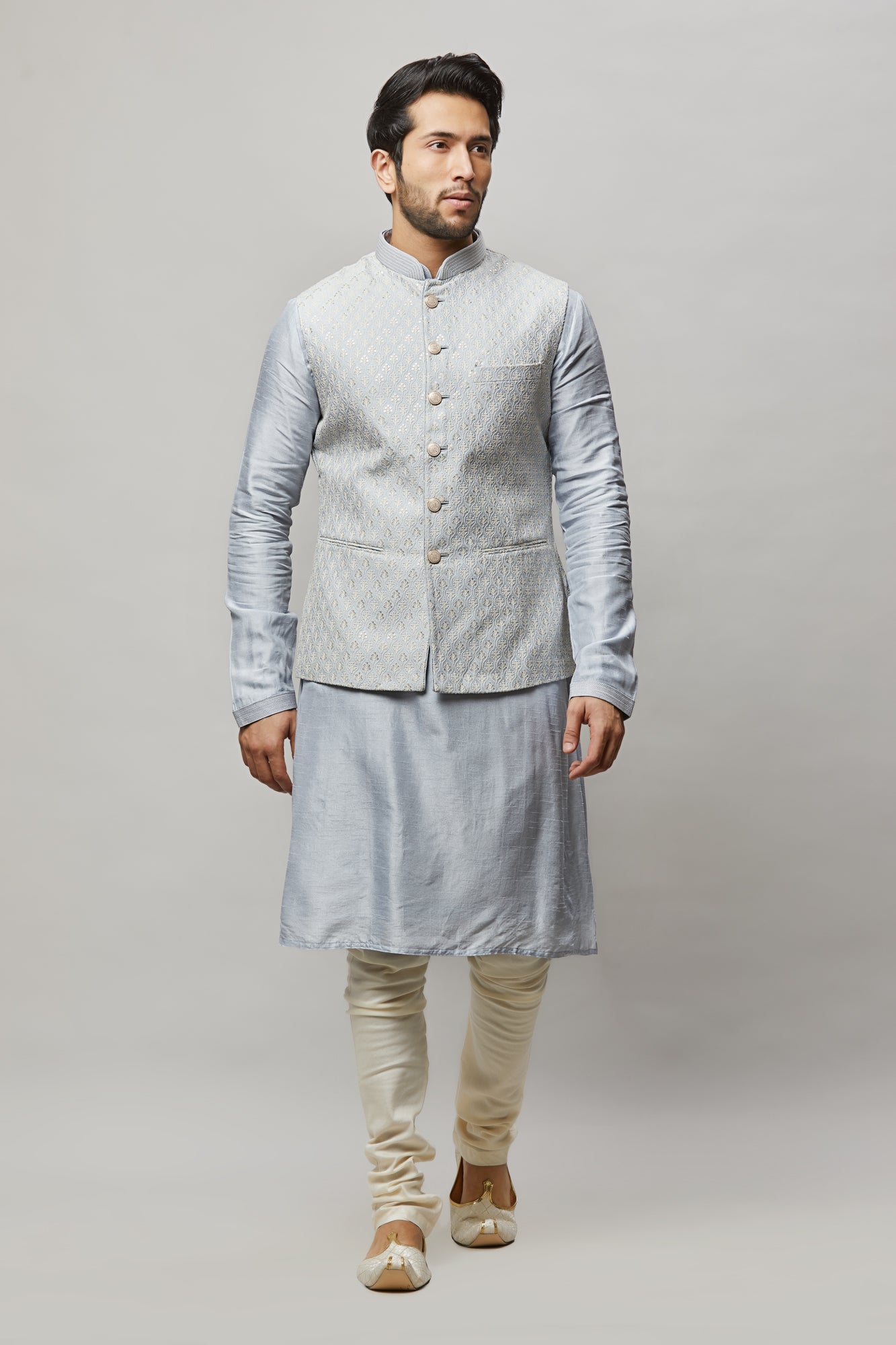 Mens Kurta Vest Set KVD5