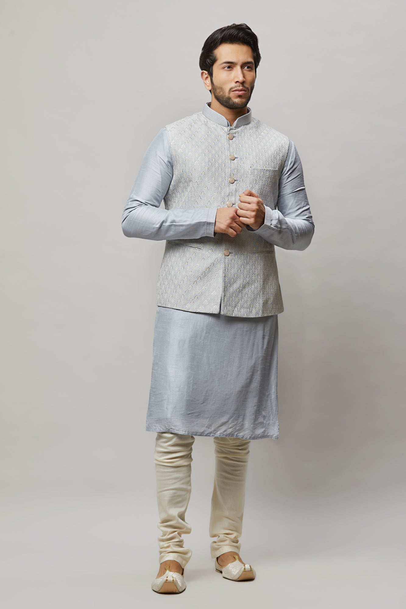 Mens Kurta Vest Set KVD5