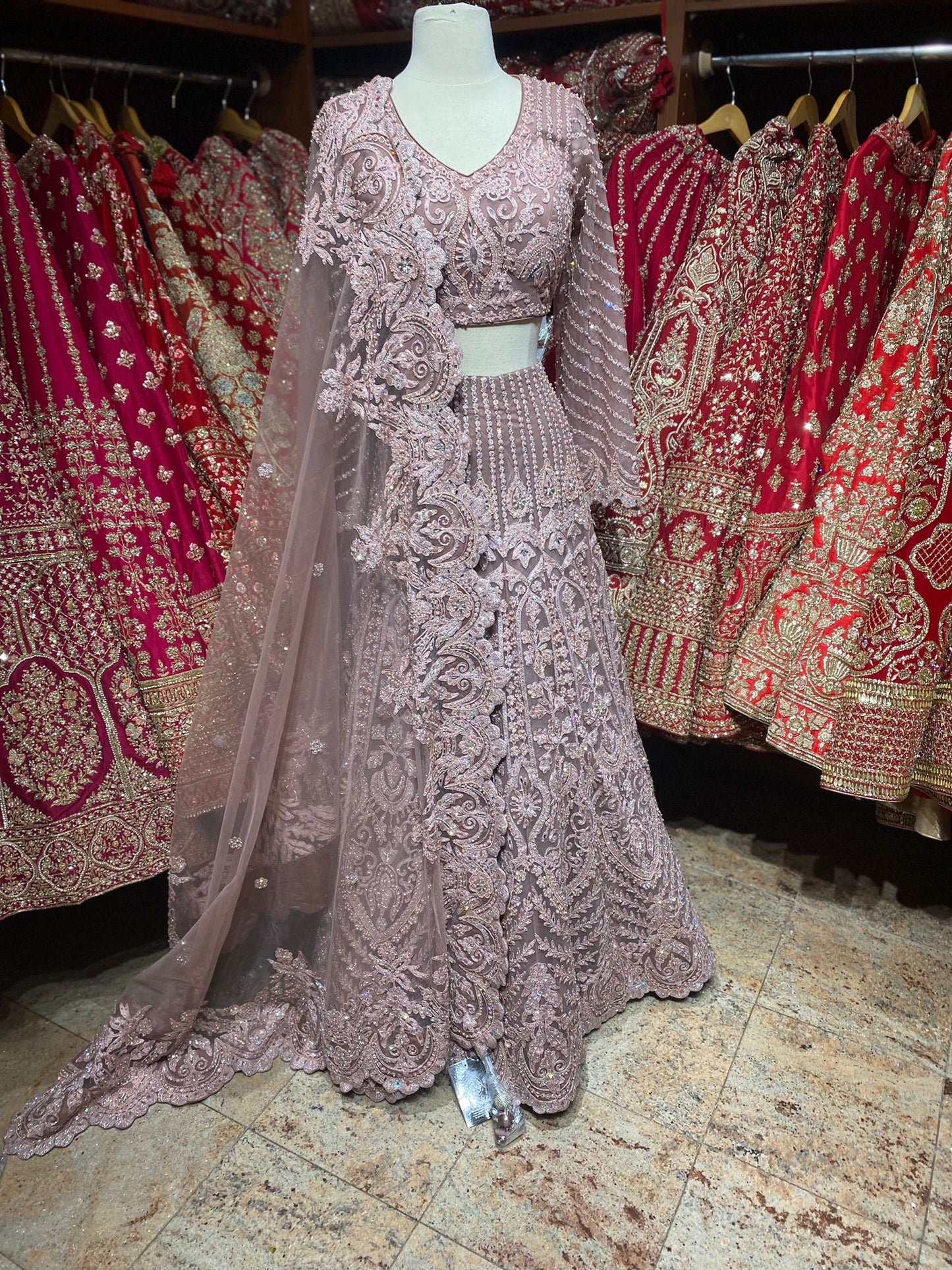 Dusky Rose Pink New Era Party Wear Collection PWL-464