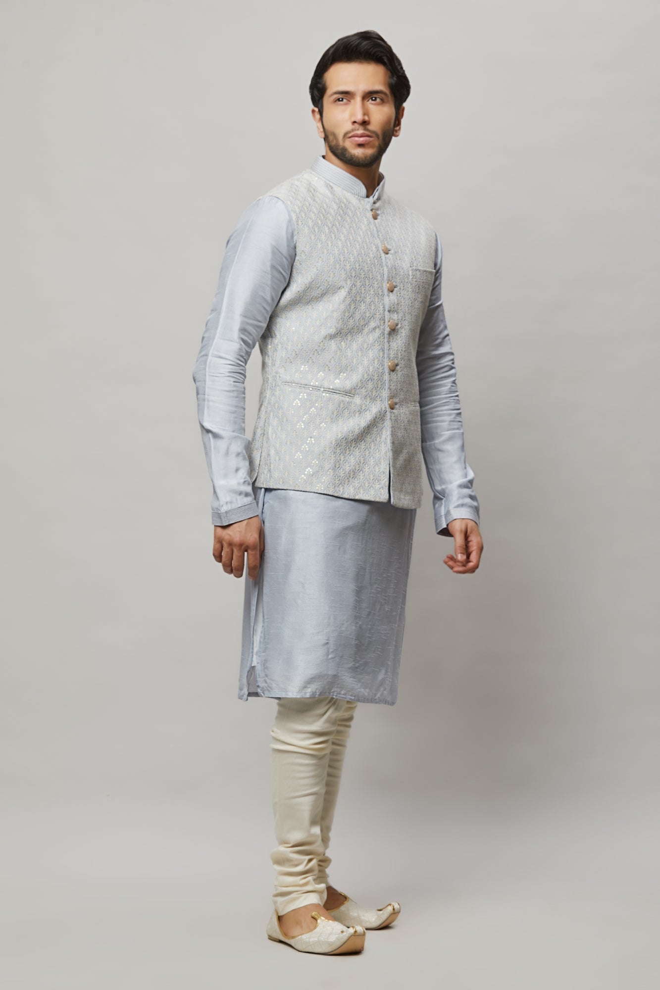 Mens Kurta Vest Set KVD5