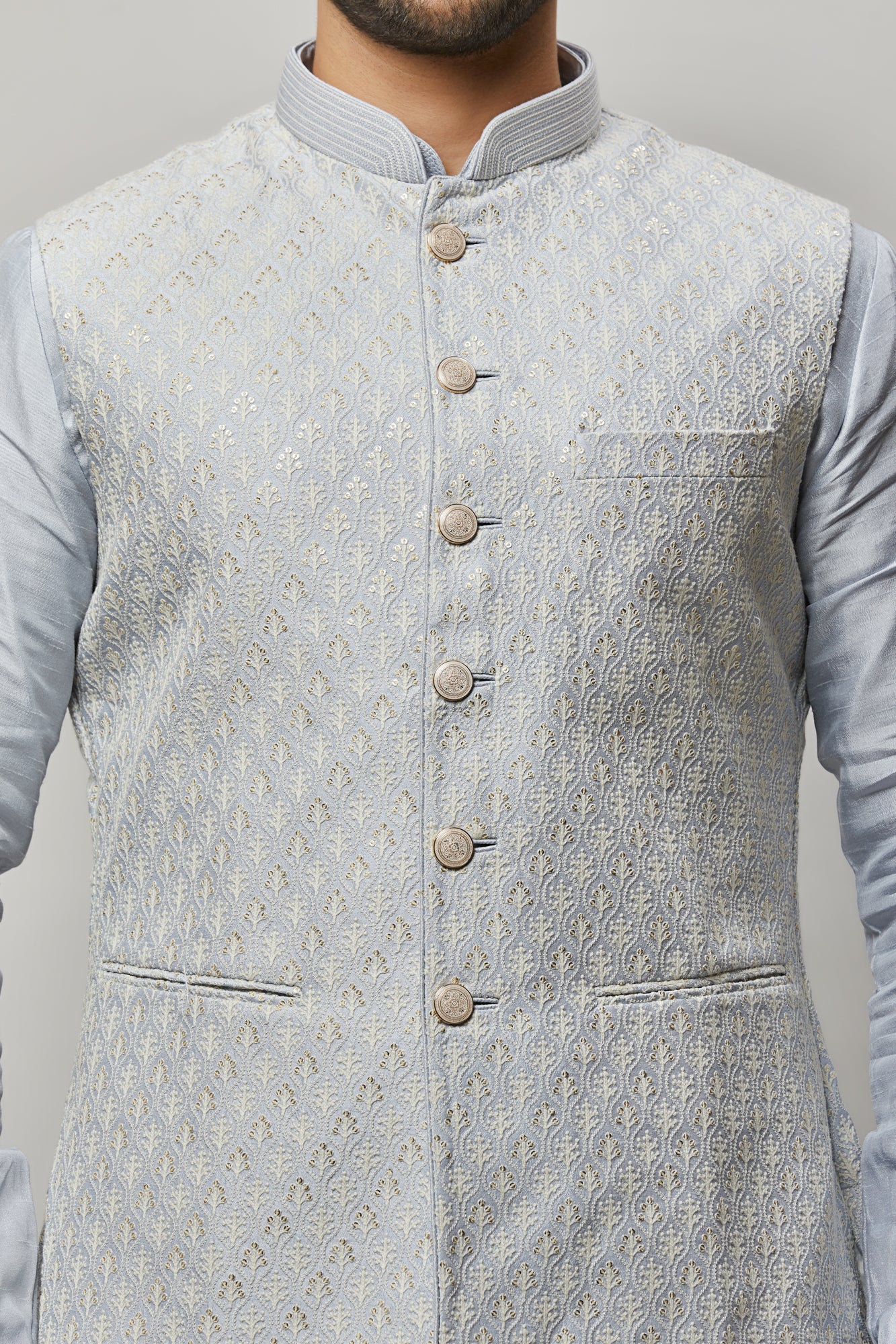 Mens Kurta Vest Set KVD5